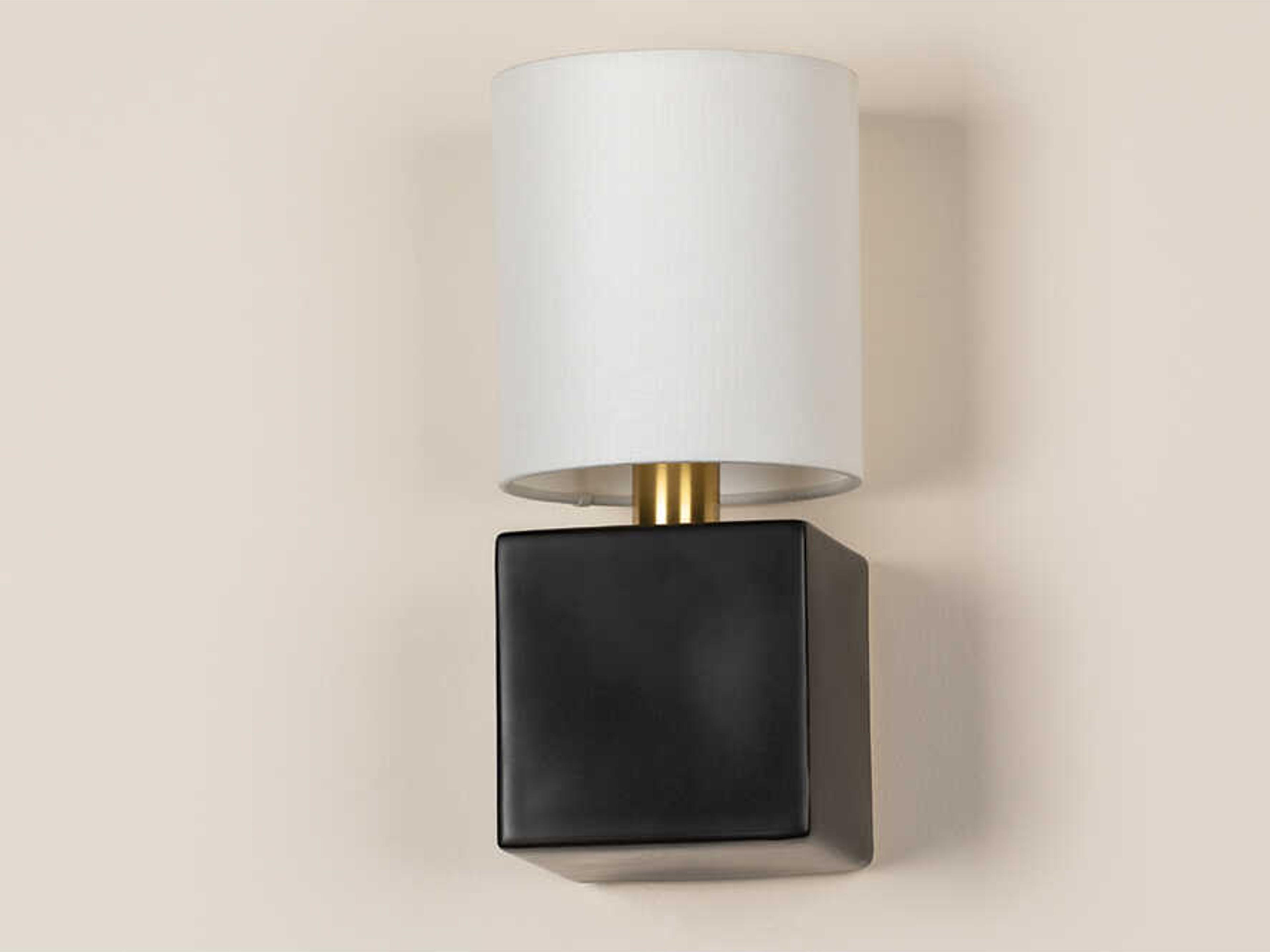 Mitzi Joey 1-Light Aged Brass Black Wall Sconce