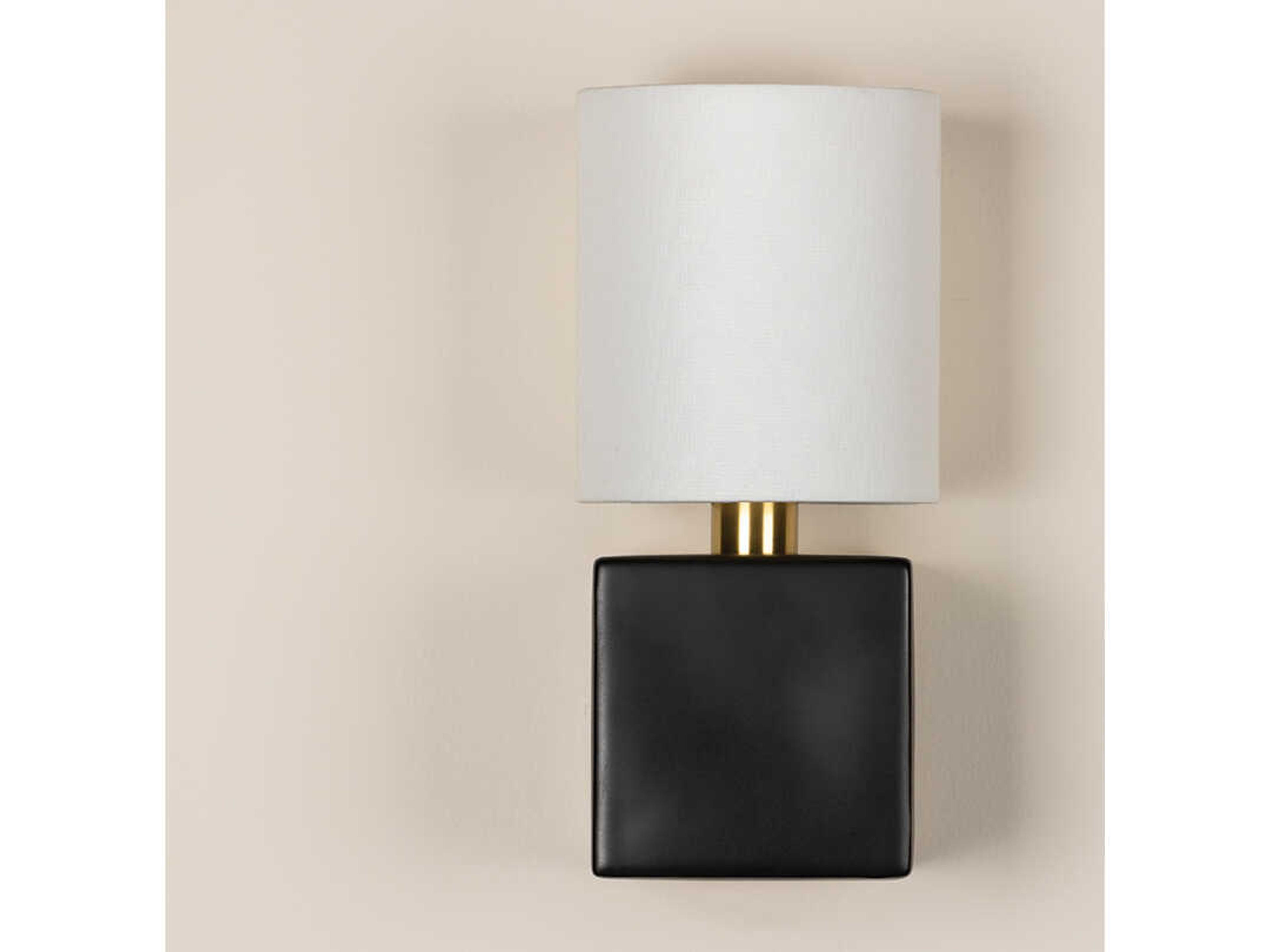 Mitzi Joey 1-Light Aged Brass Black Wall Sconce