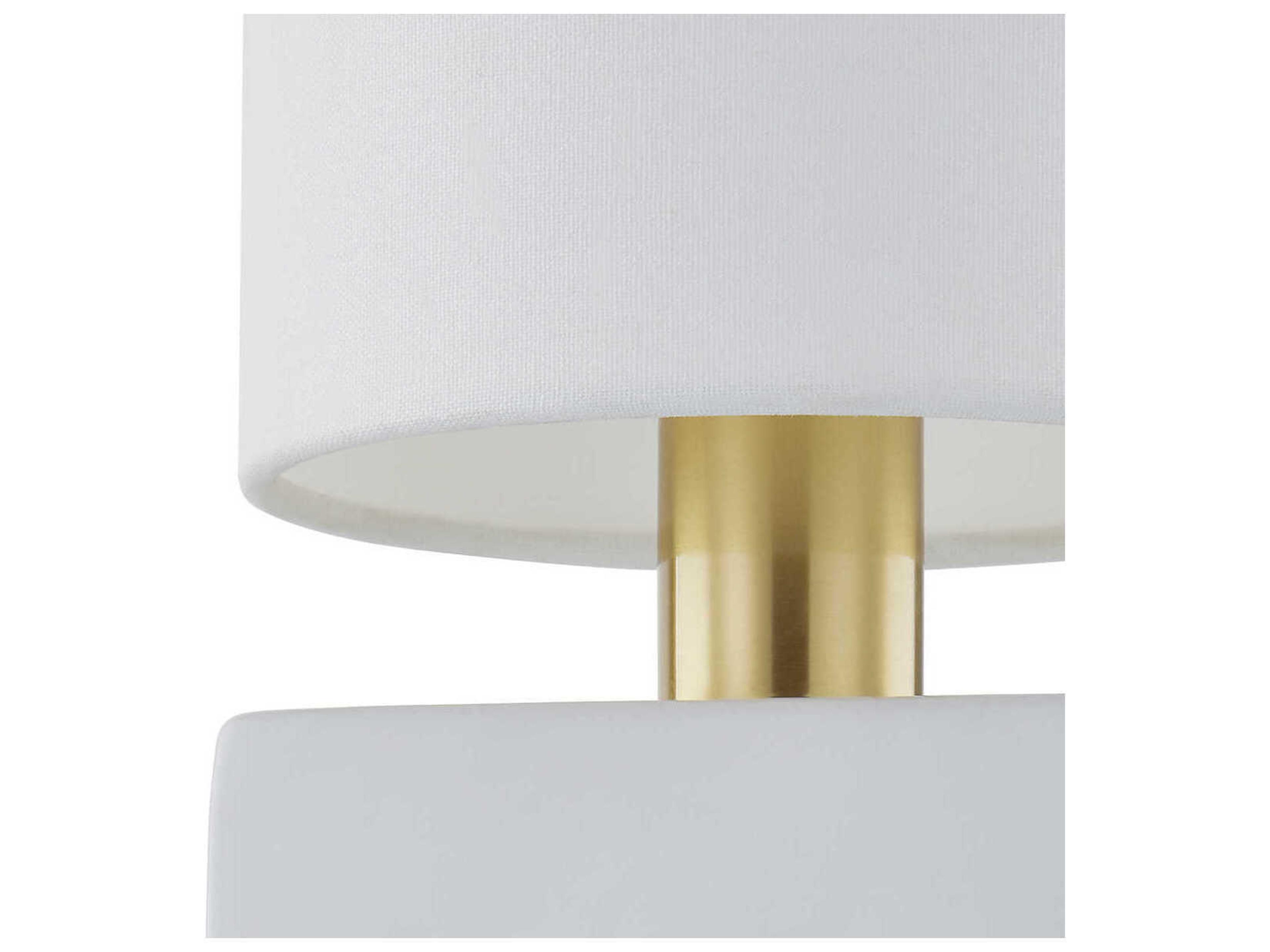 Mitzi Joey 1-Light Aged Brass White Wall Sconce
