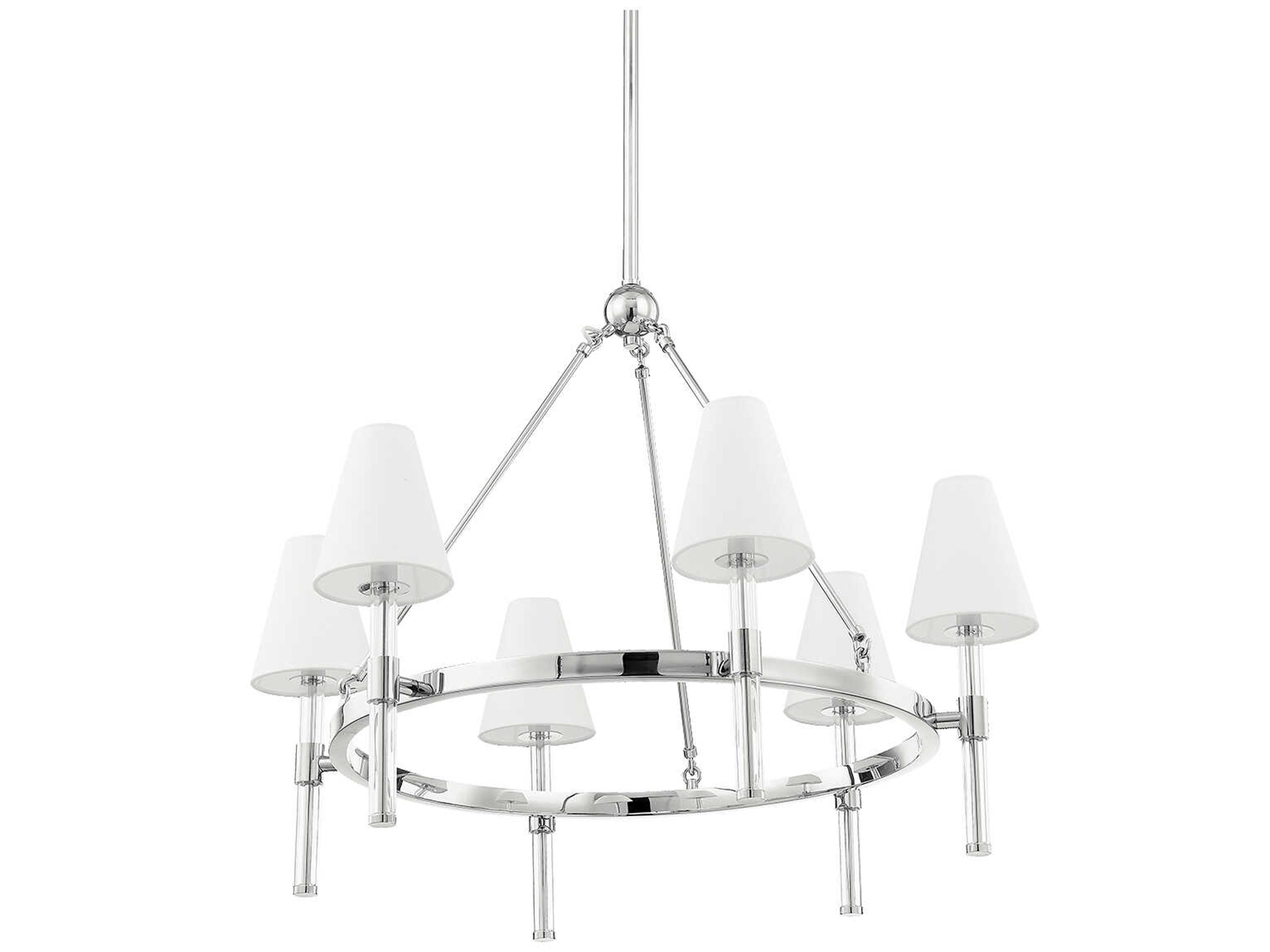 Janelle 6-Light Polished Nickel Chandelier