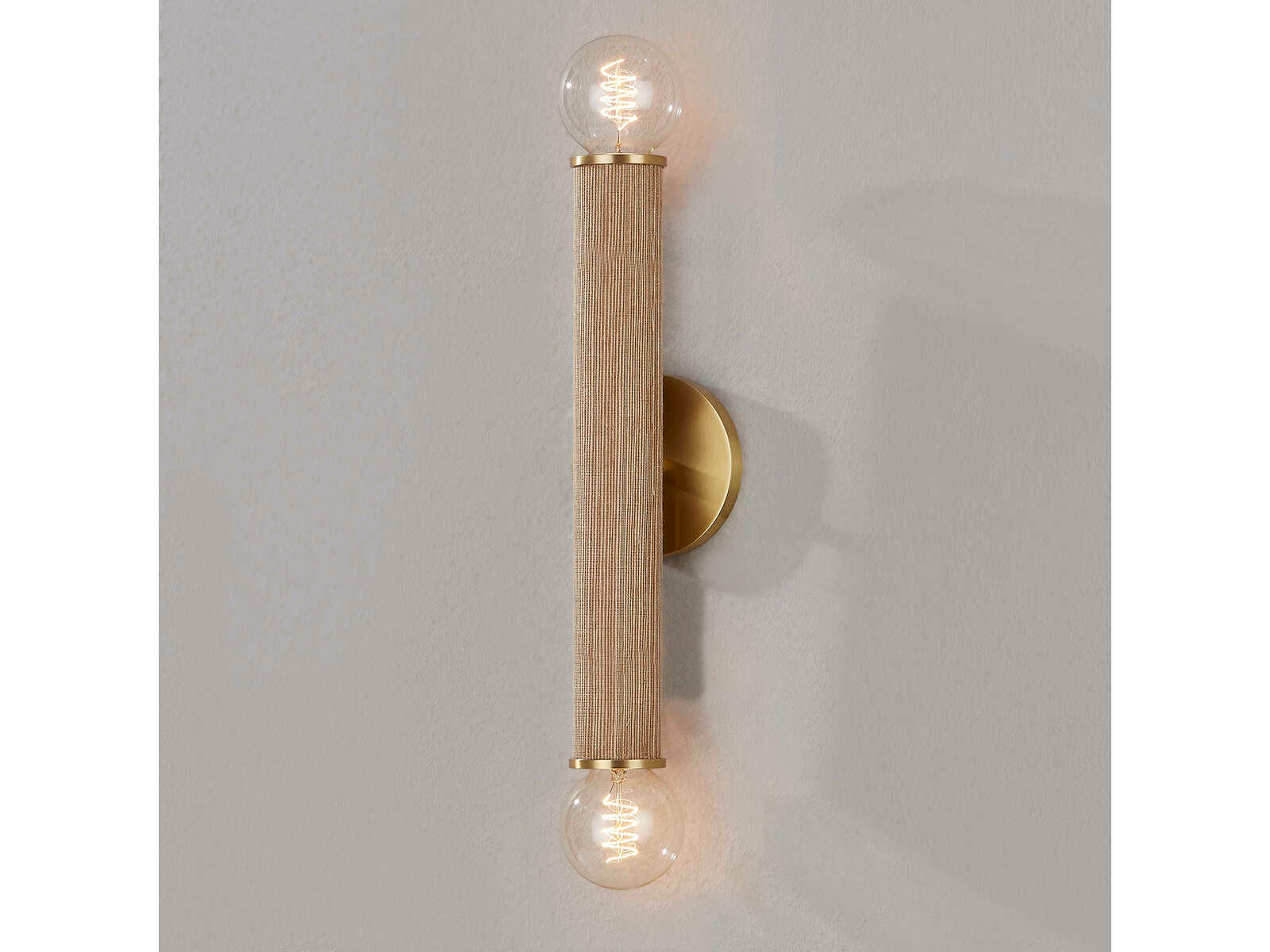 Mitzi Amabella 2-Light Aged Brass Wall Sconce