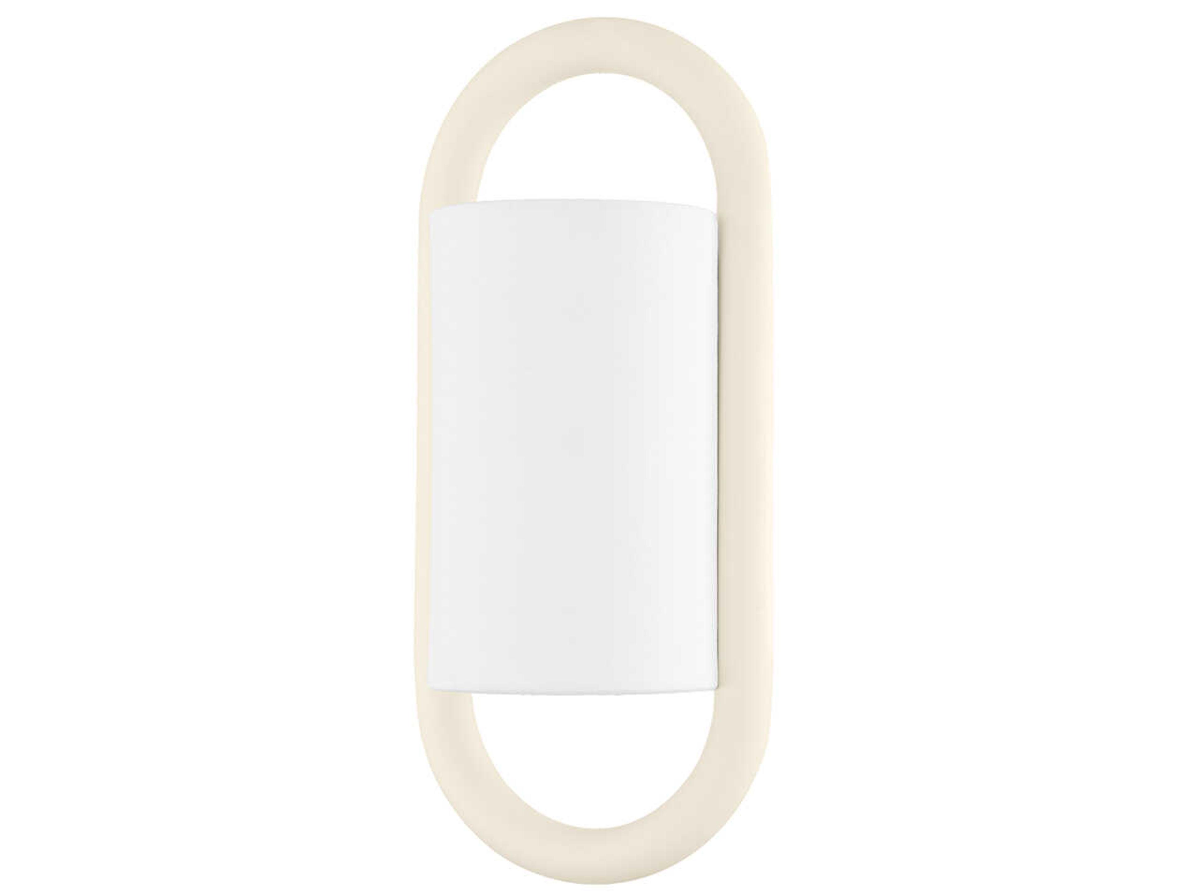Wynter 1-Light Textured Cream Off White Wall Sconce