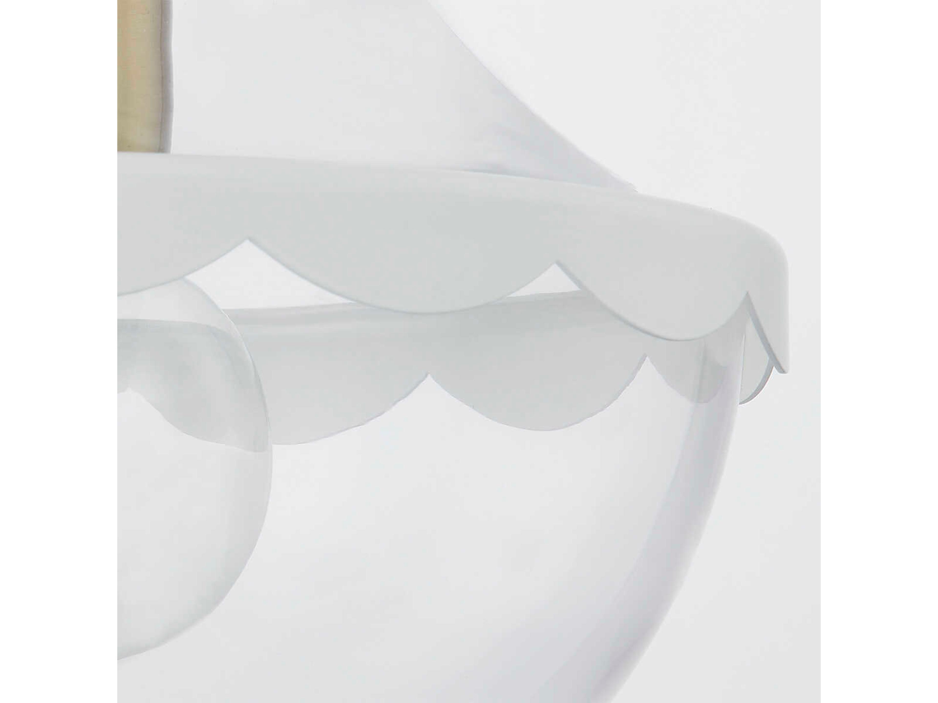 Mitzi Alaina 1-Light Aged Brass White Glass Mini Pendant