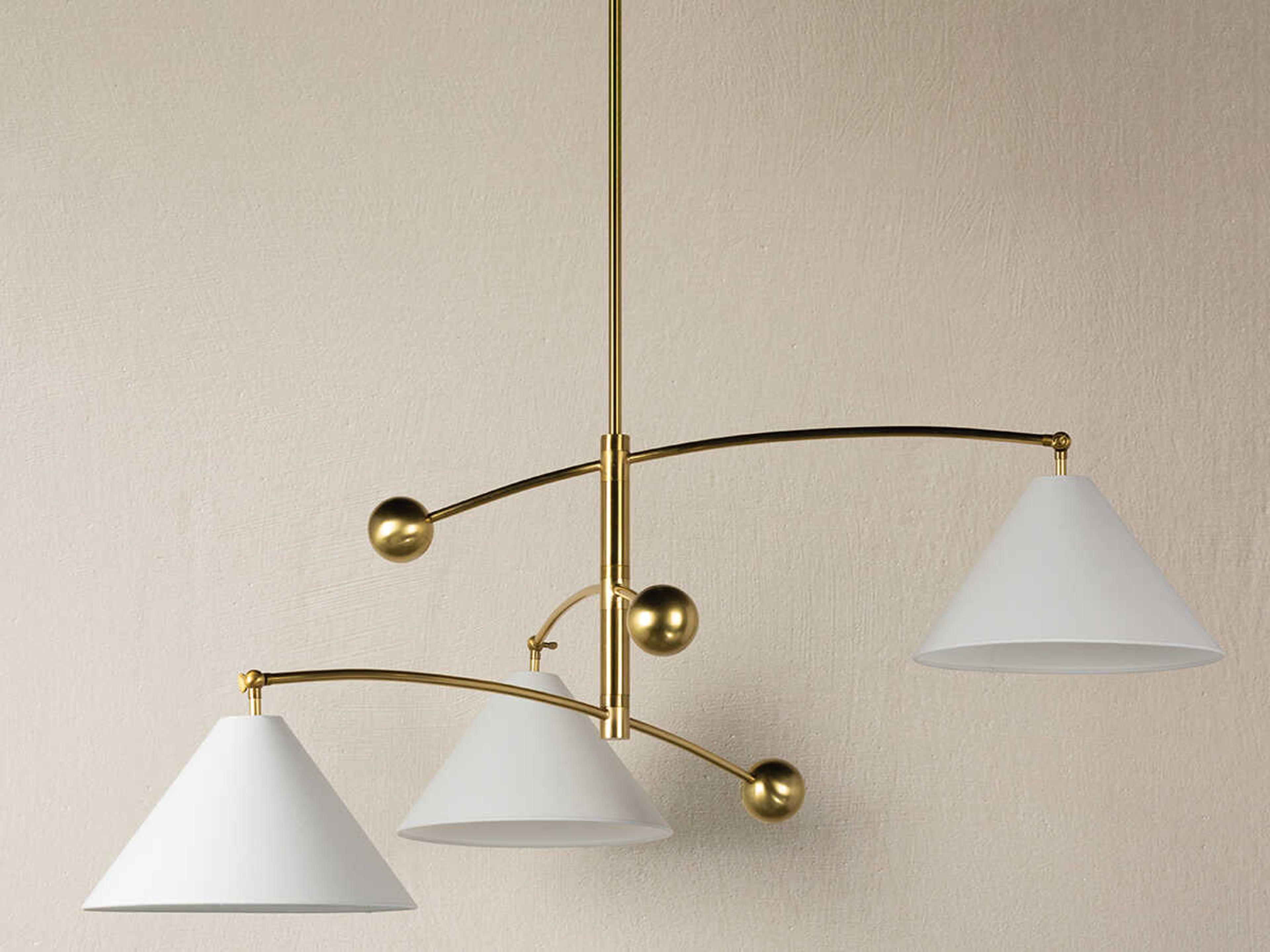 Mitzi Birdie 3-Light Aged Brass Chandelier