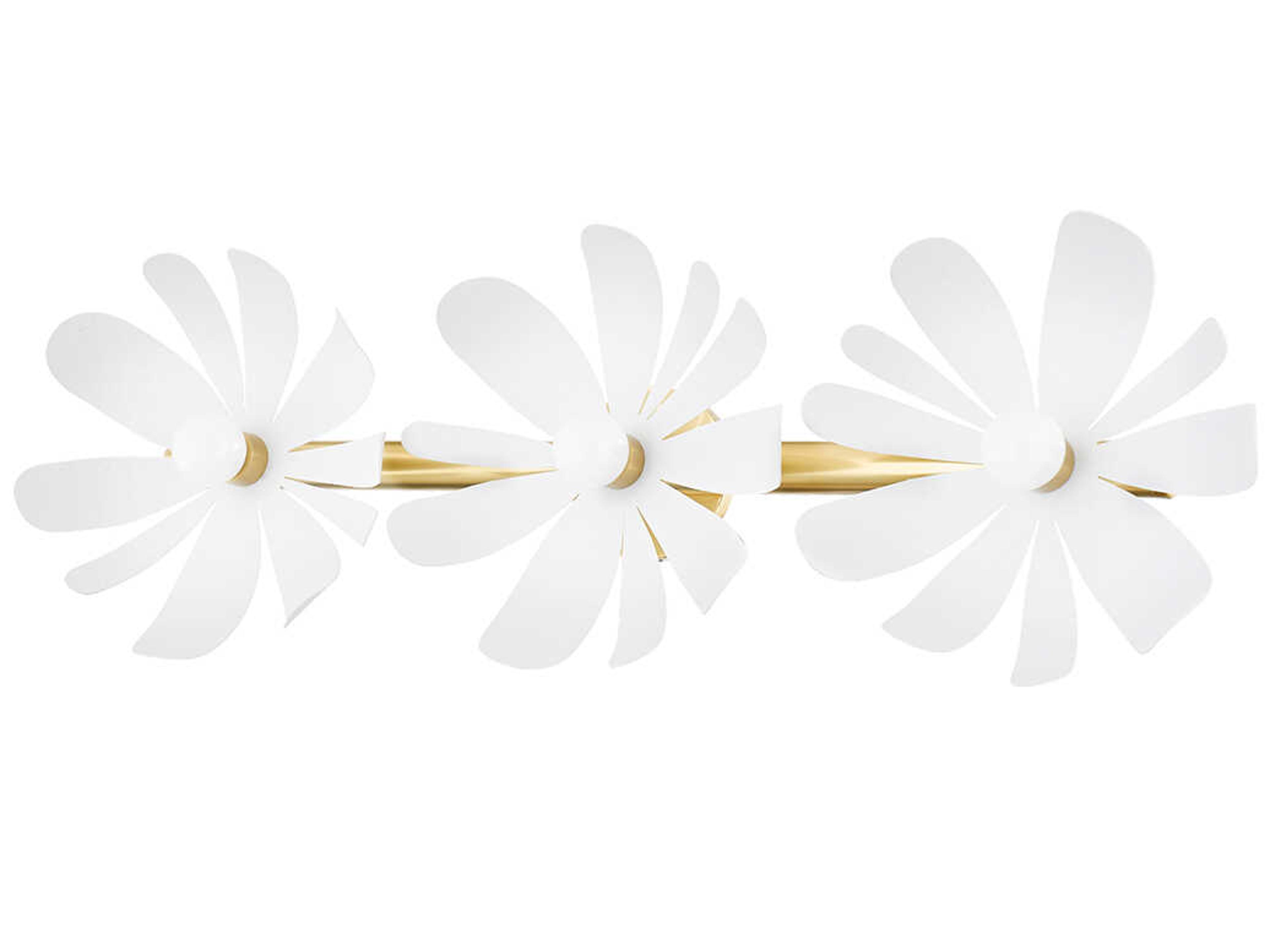 Mitzi Twiggy 1-Light Aged Brass Vanity Light