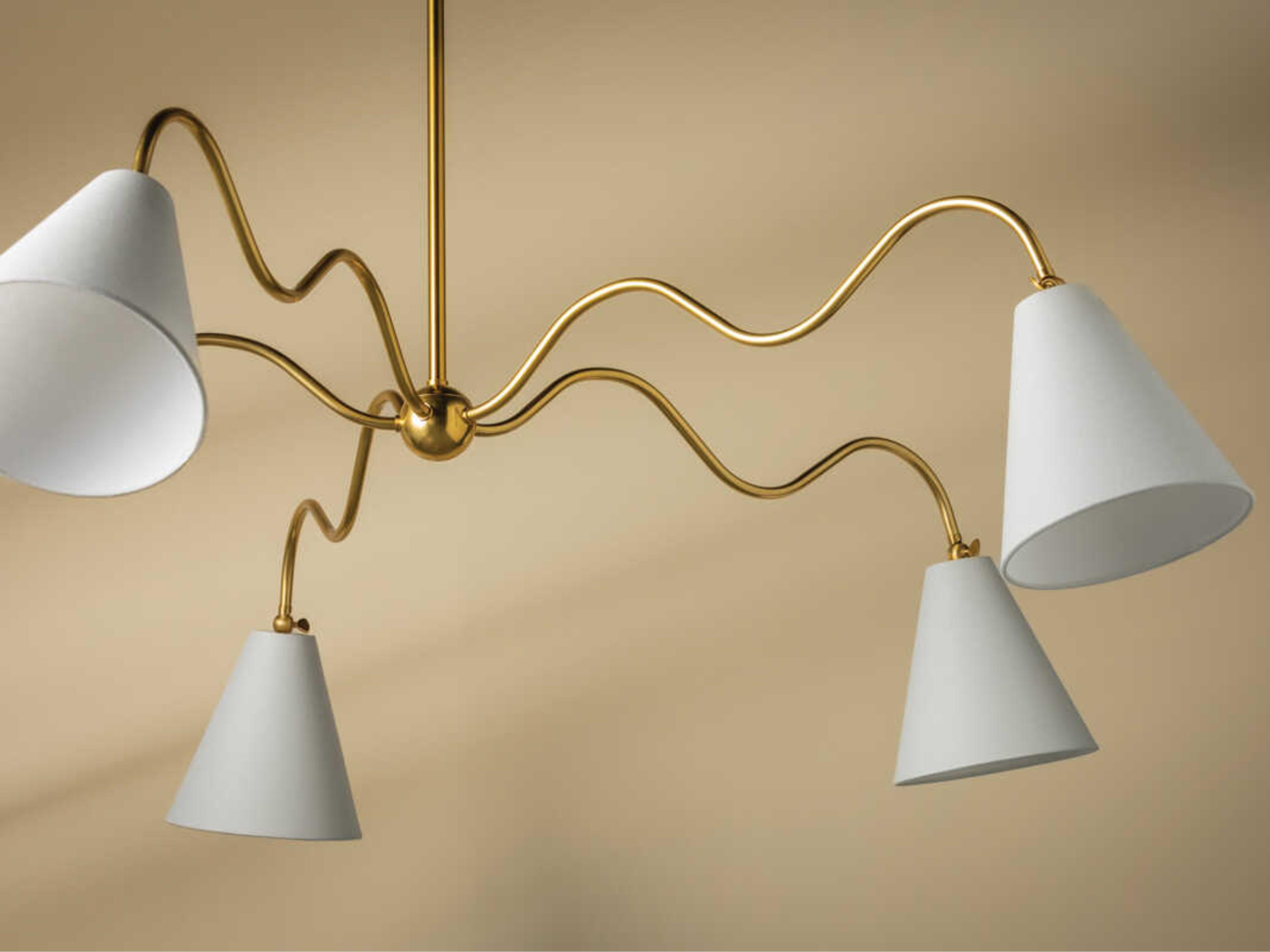 Mitzi Onda 5-Light Aged Brass Chandelier