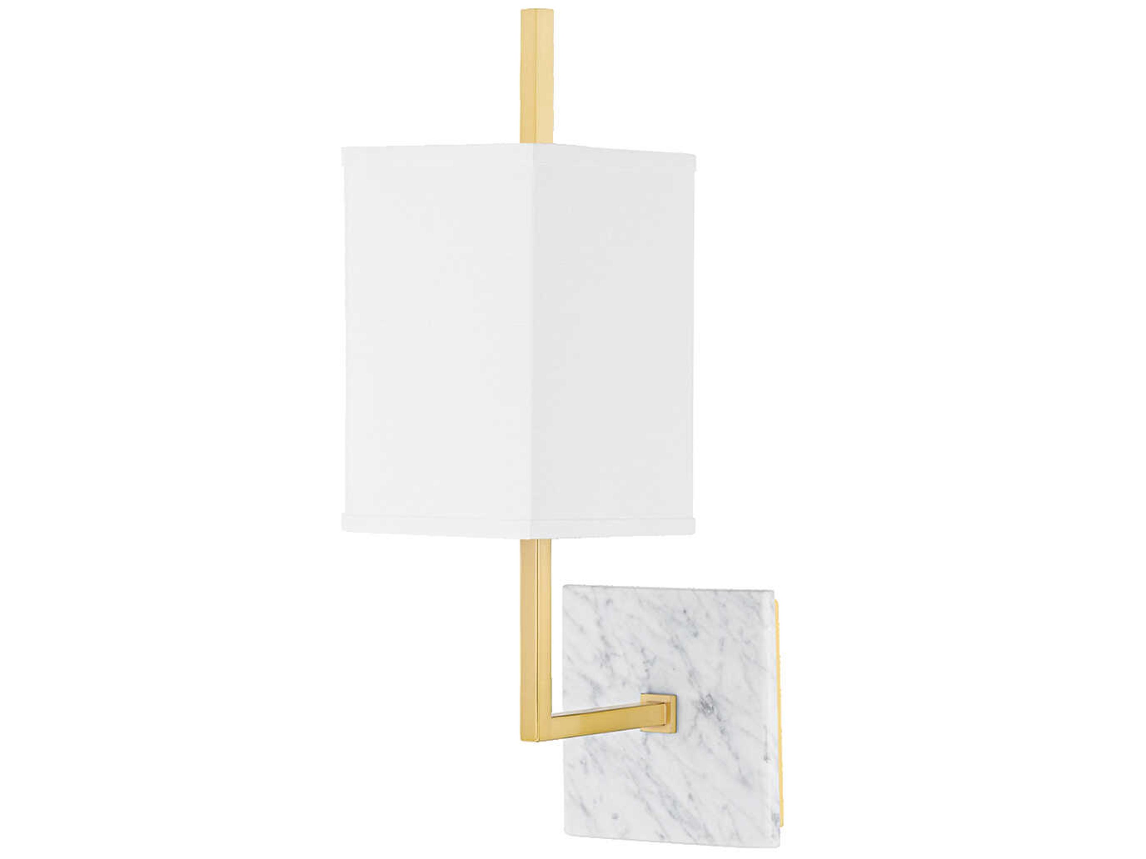 Mikaela 1-Light Aged Brass Wall Sconce