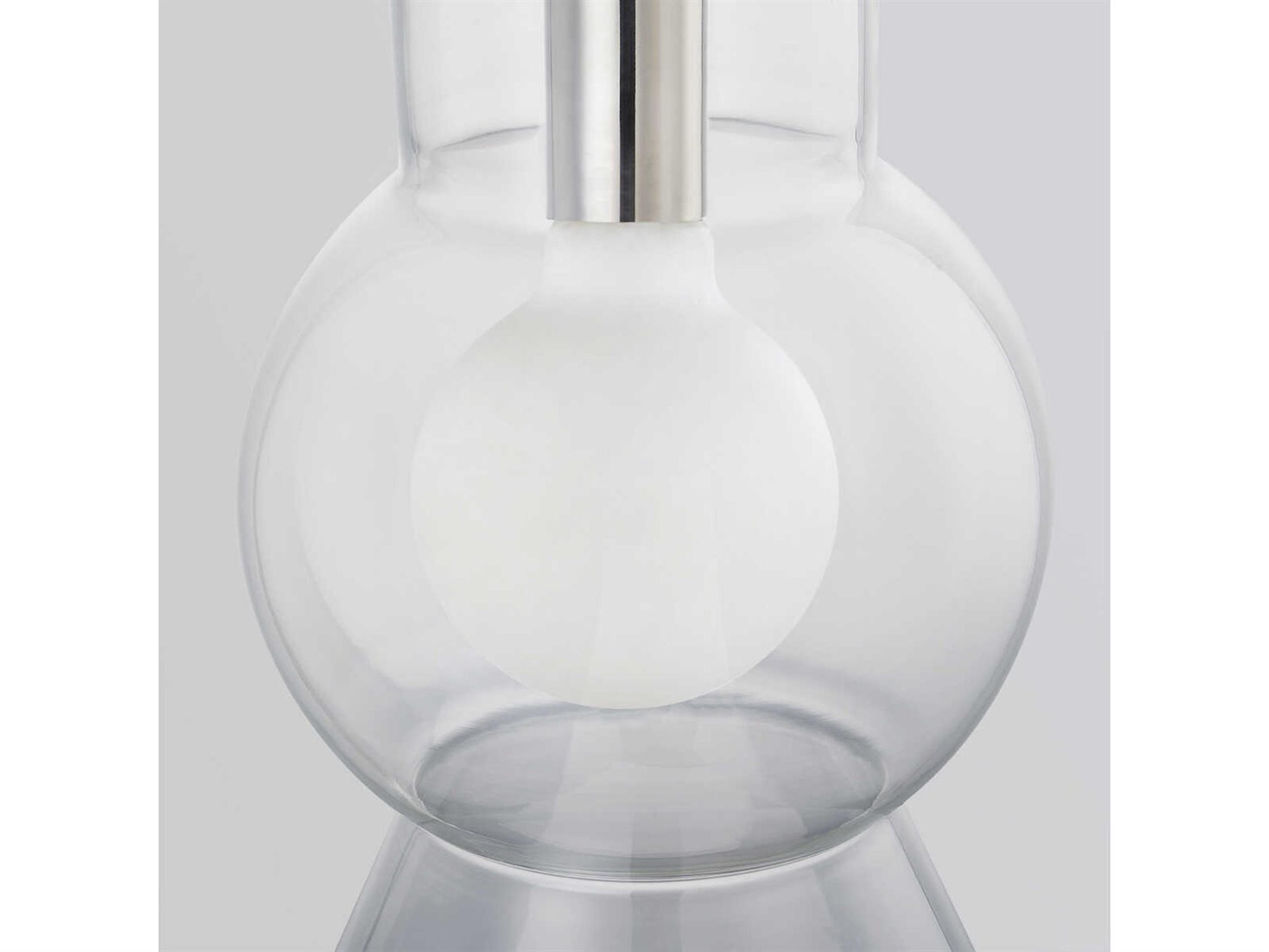 Mitzi Mirabel 1-Light Polished Nickel Glass Mini Pendant