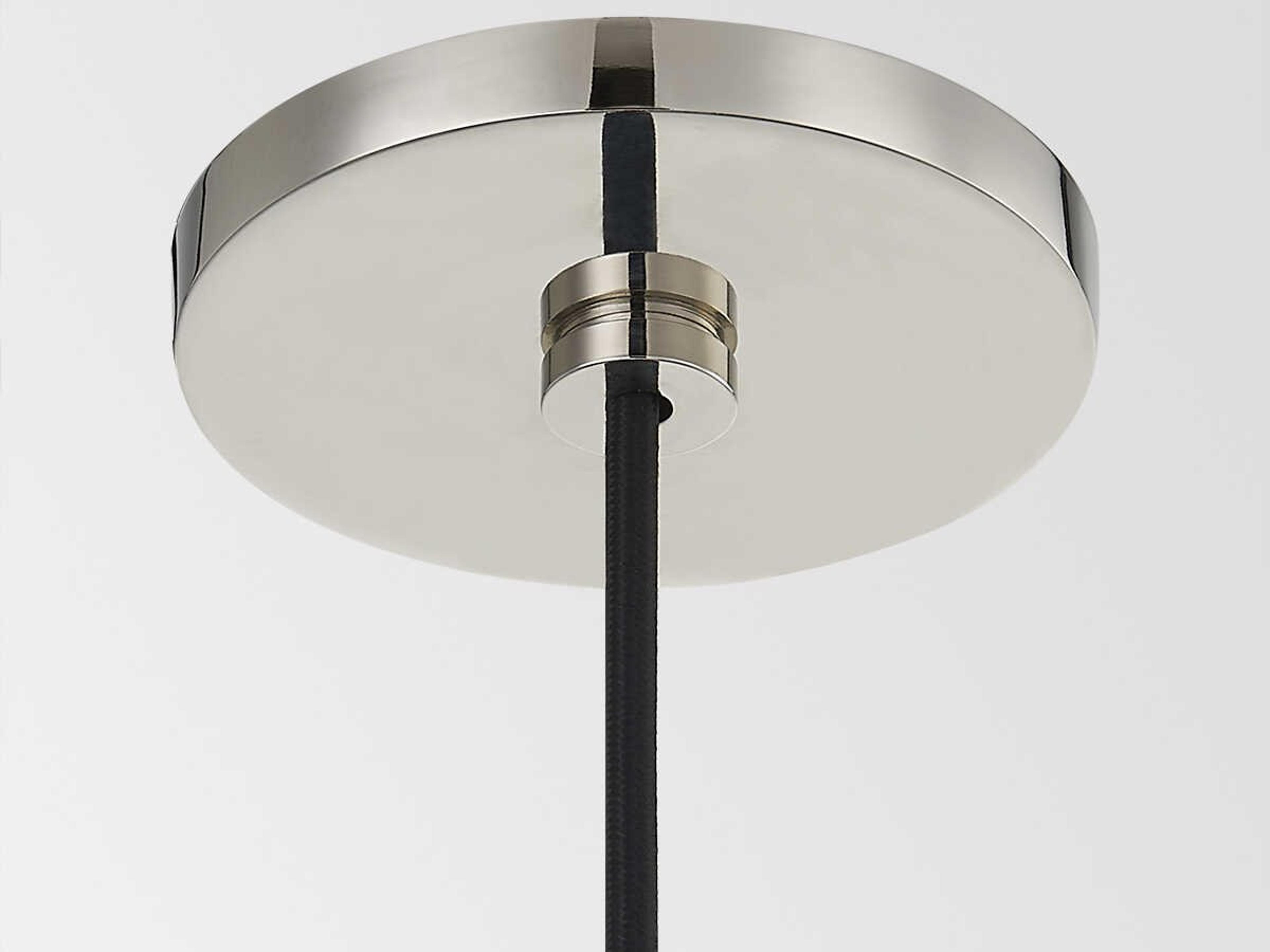 Mitzi Mirabel 1-Light Polished Nickel Glass Mini Pendant