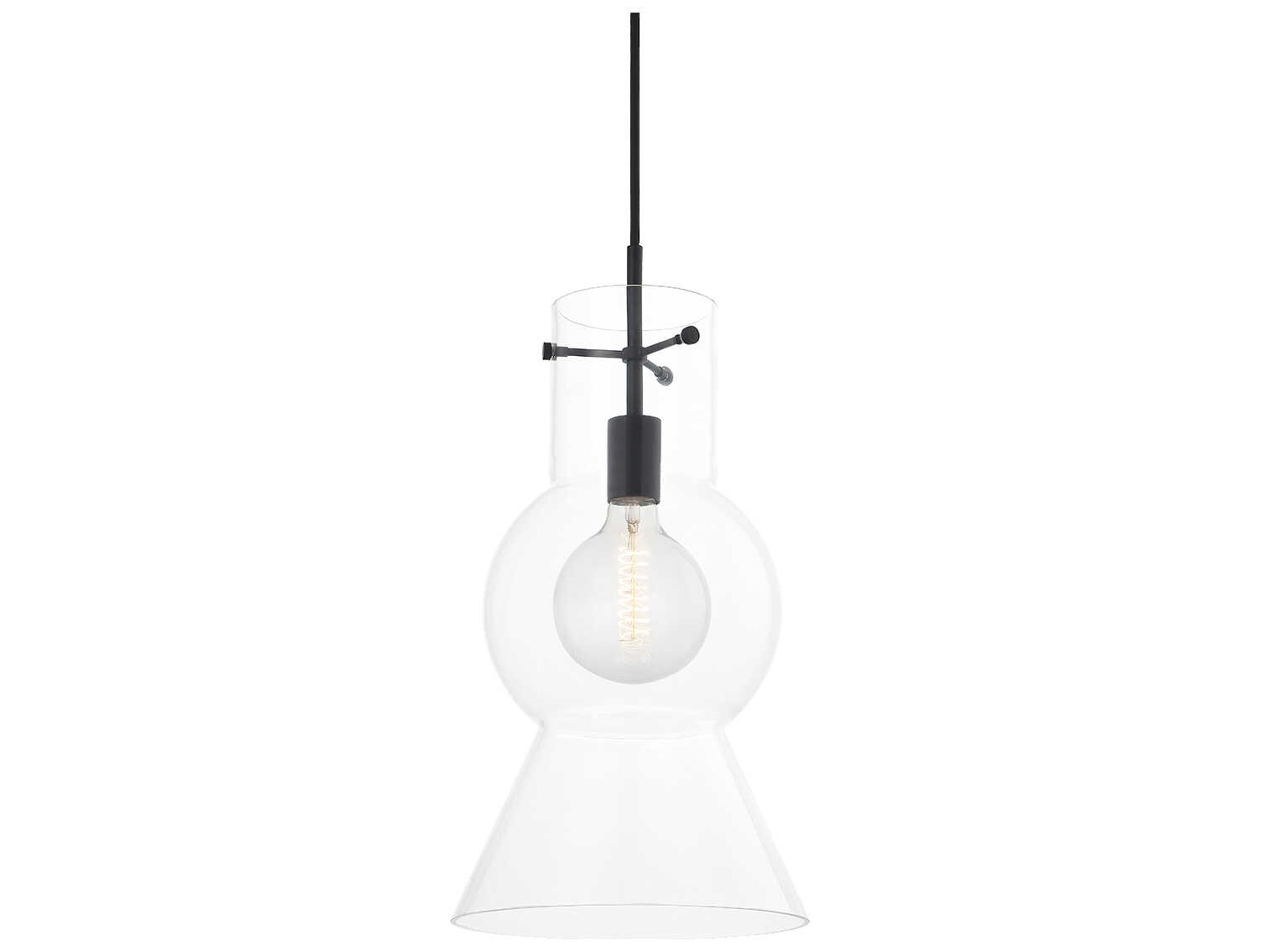 Mirabel 1-Light Soft Black Mini Pendant
