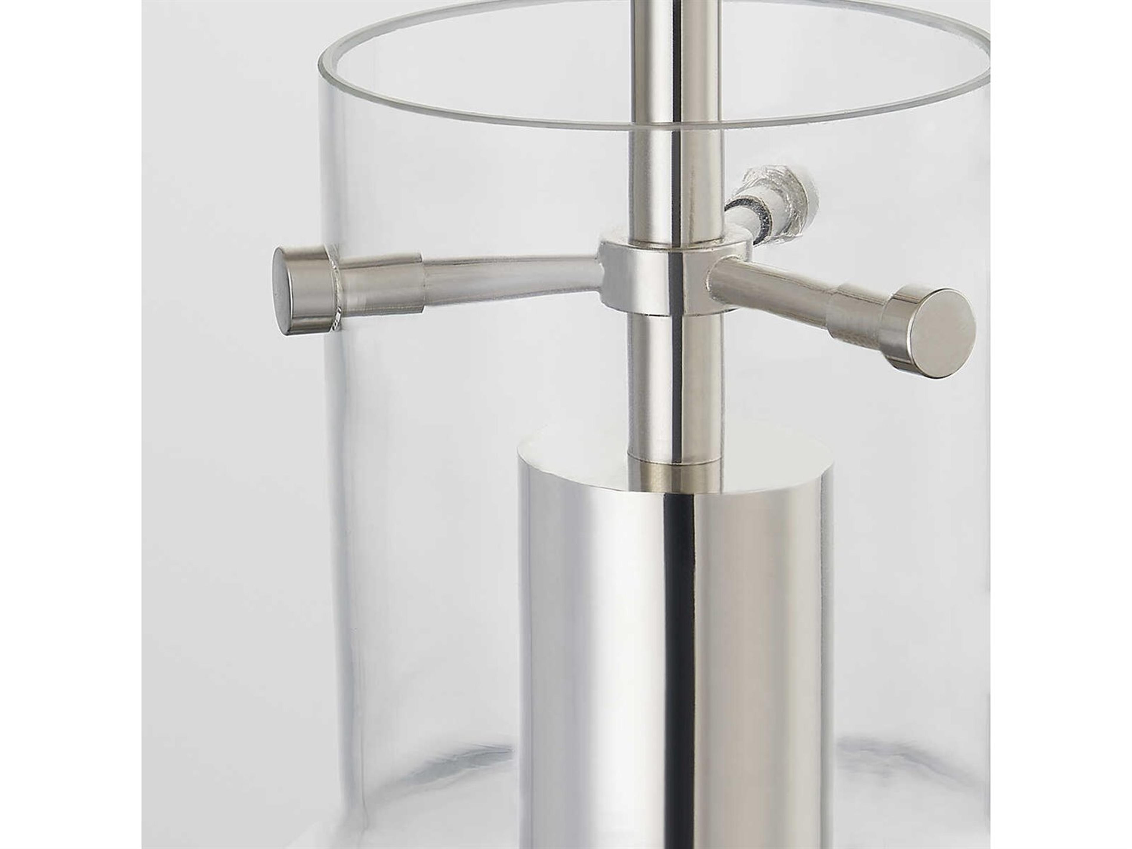 Mitzi Mirabel 1-Light Polished Nickel Glass Mini Pendant