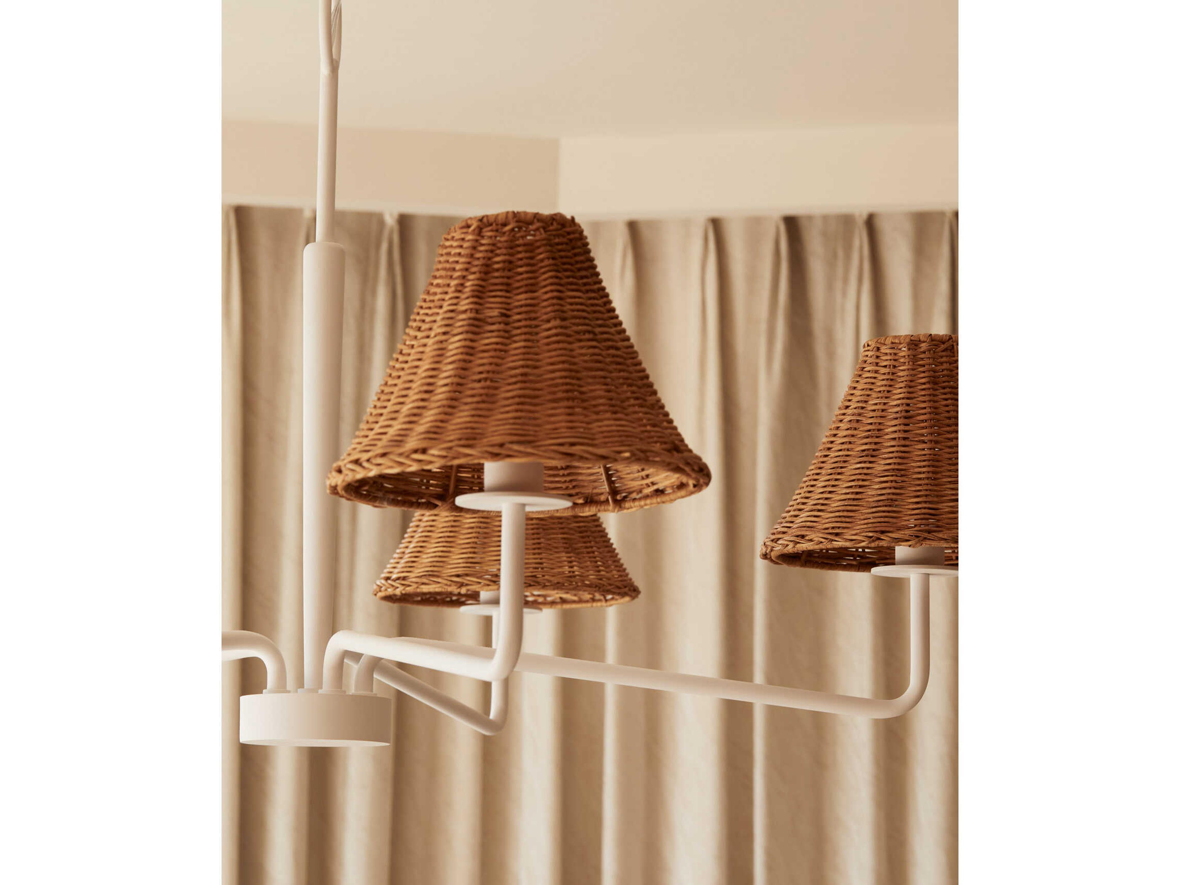 Mitzi Issa 5-Light Texture White Empire Chandelier