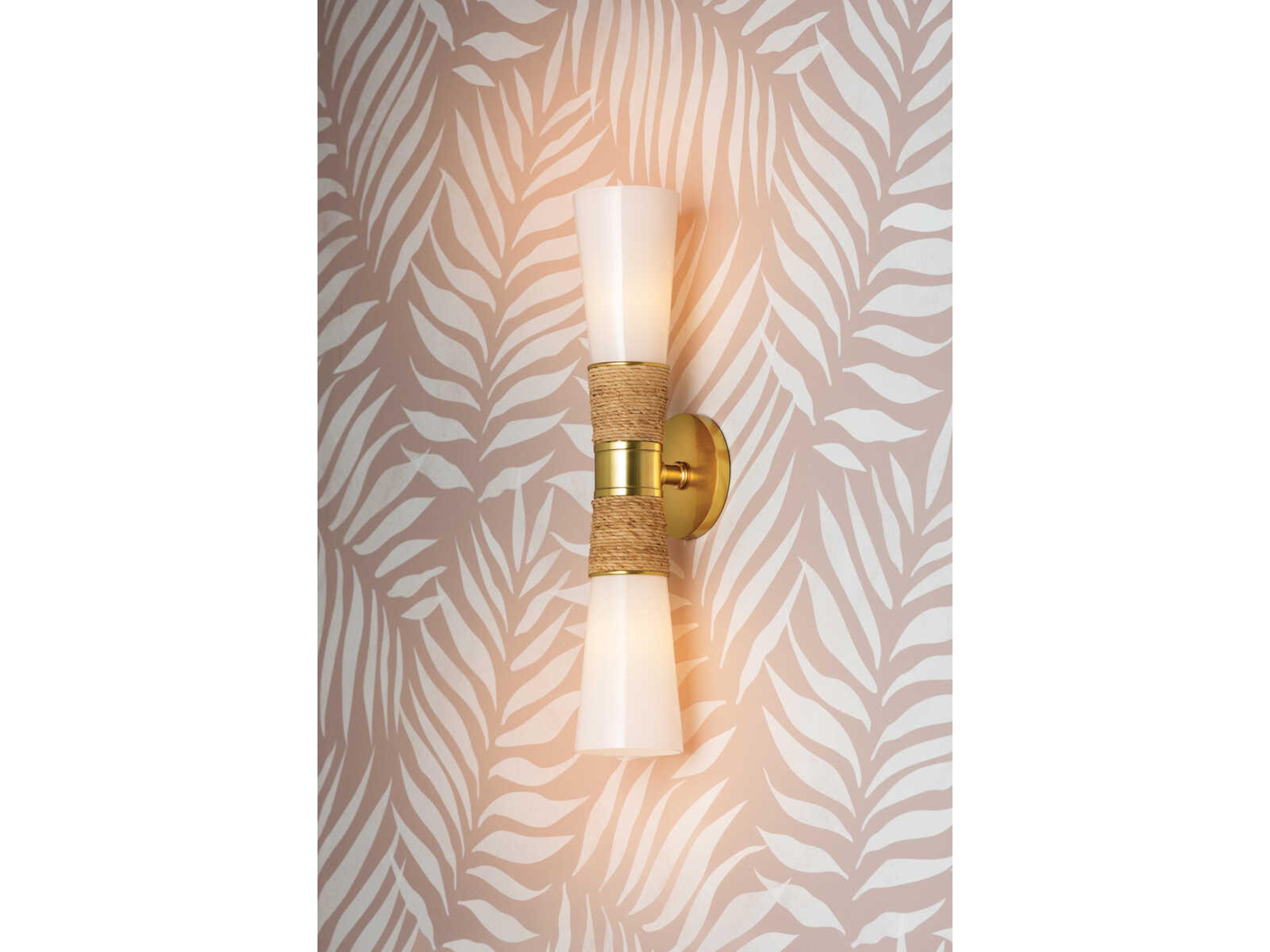 Mitzi Mica 2-Light Aged Brass Wall Sconce