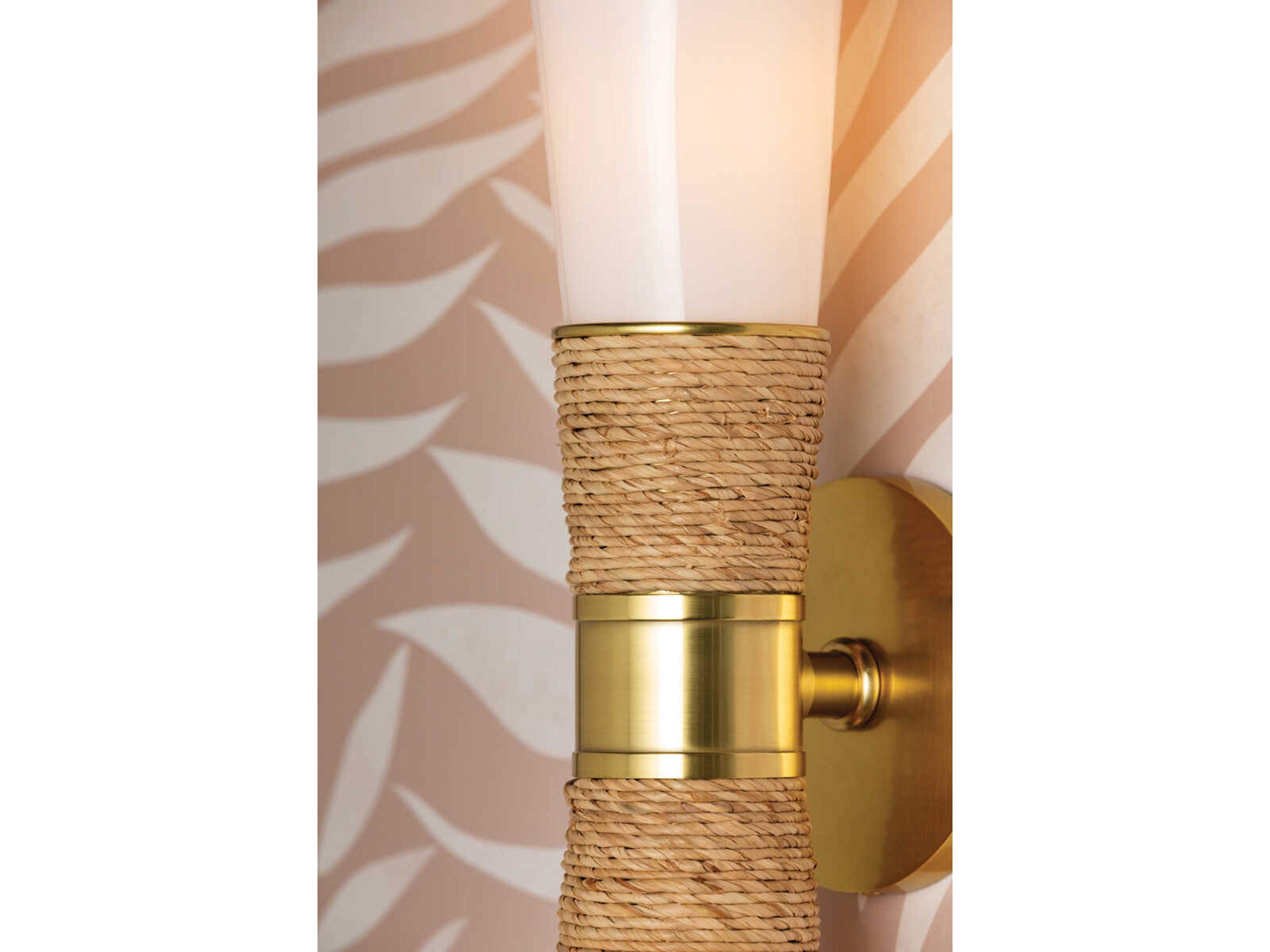 Mitzi Mica 2-Light Aged Brass Wall Sconce