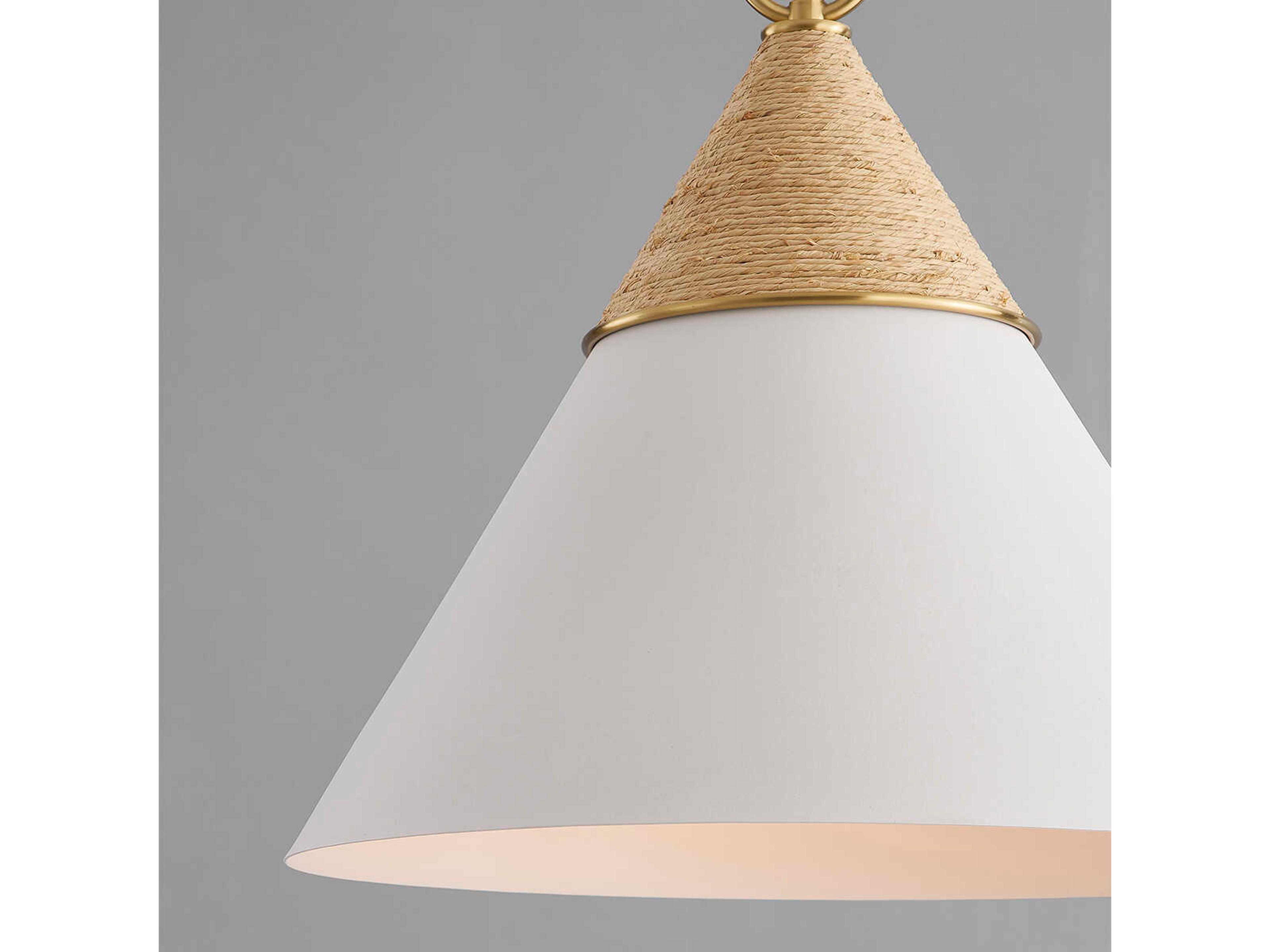 Mitzi Mica 1-Light Aged Brass Pendant