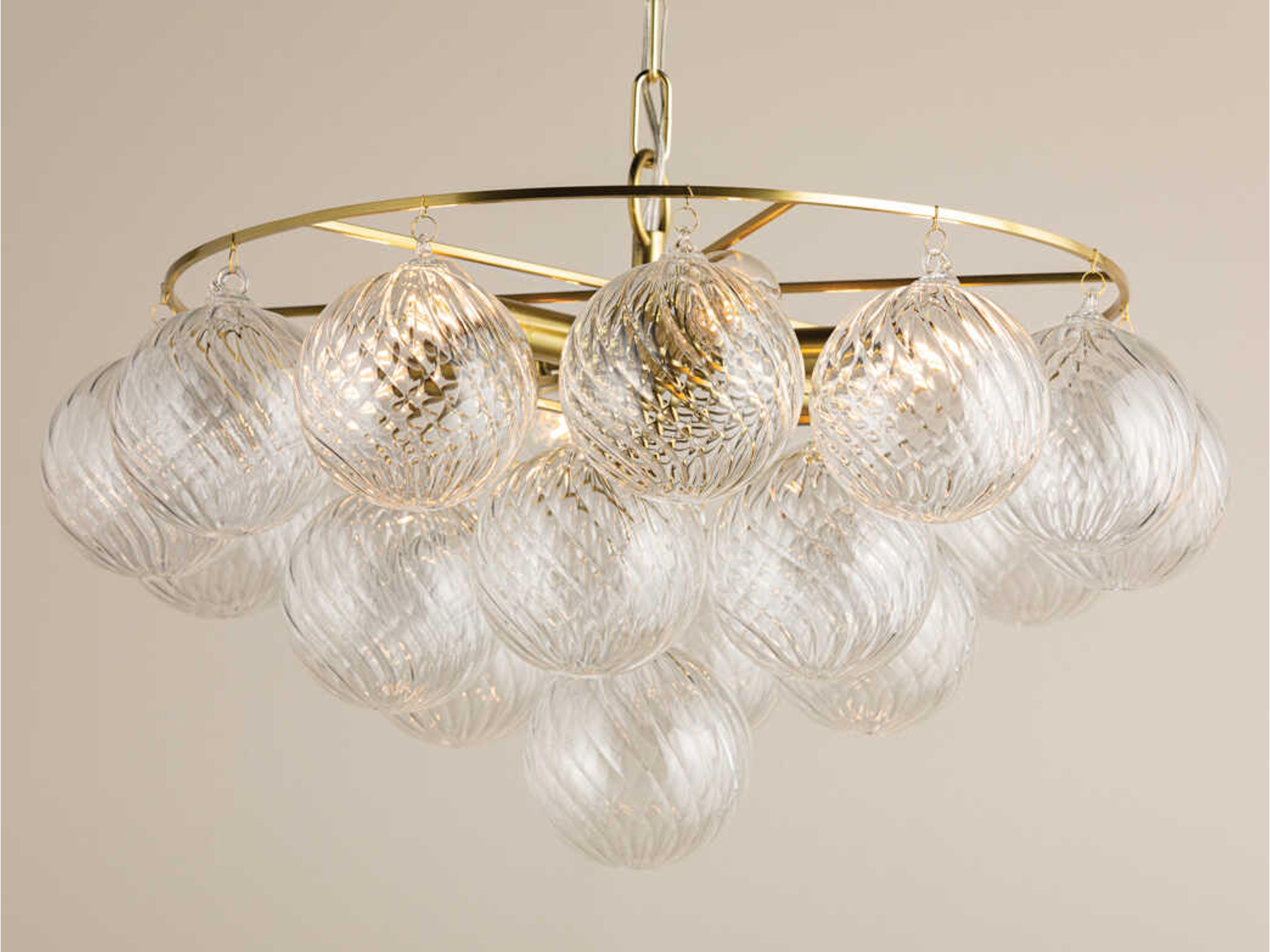 Mitzi Mimi 6-Light Aged Brass Globe Chandelier
