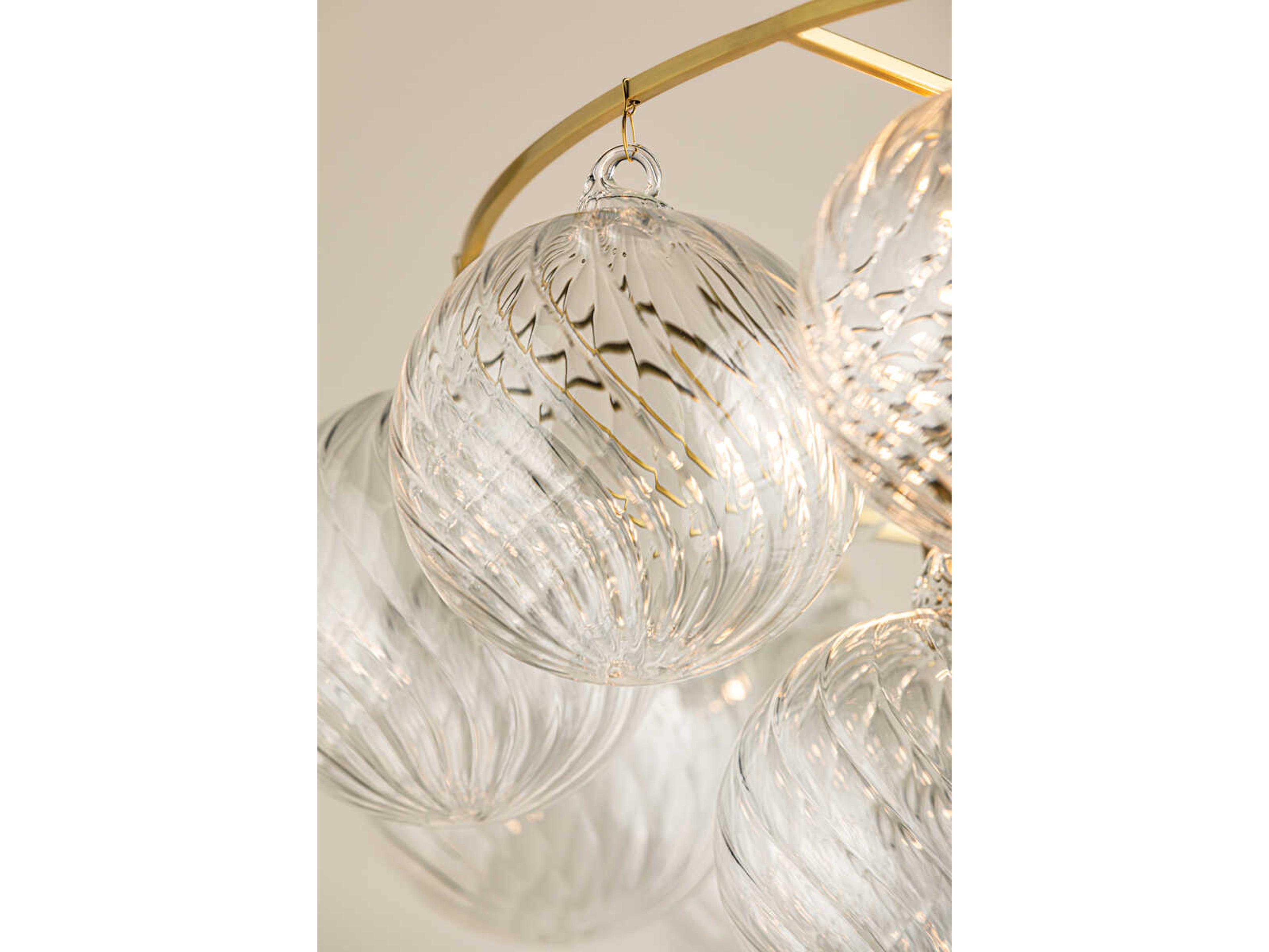 Mitzi Mimi 6-Light Aged Brass Globe Chandelier