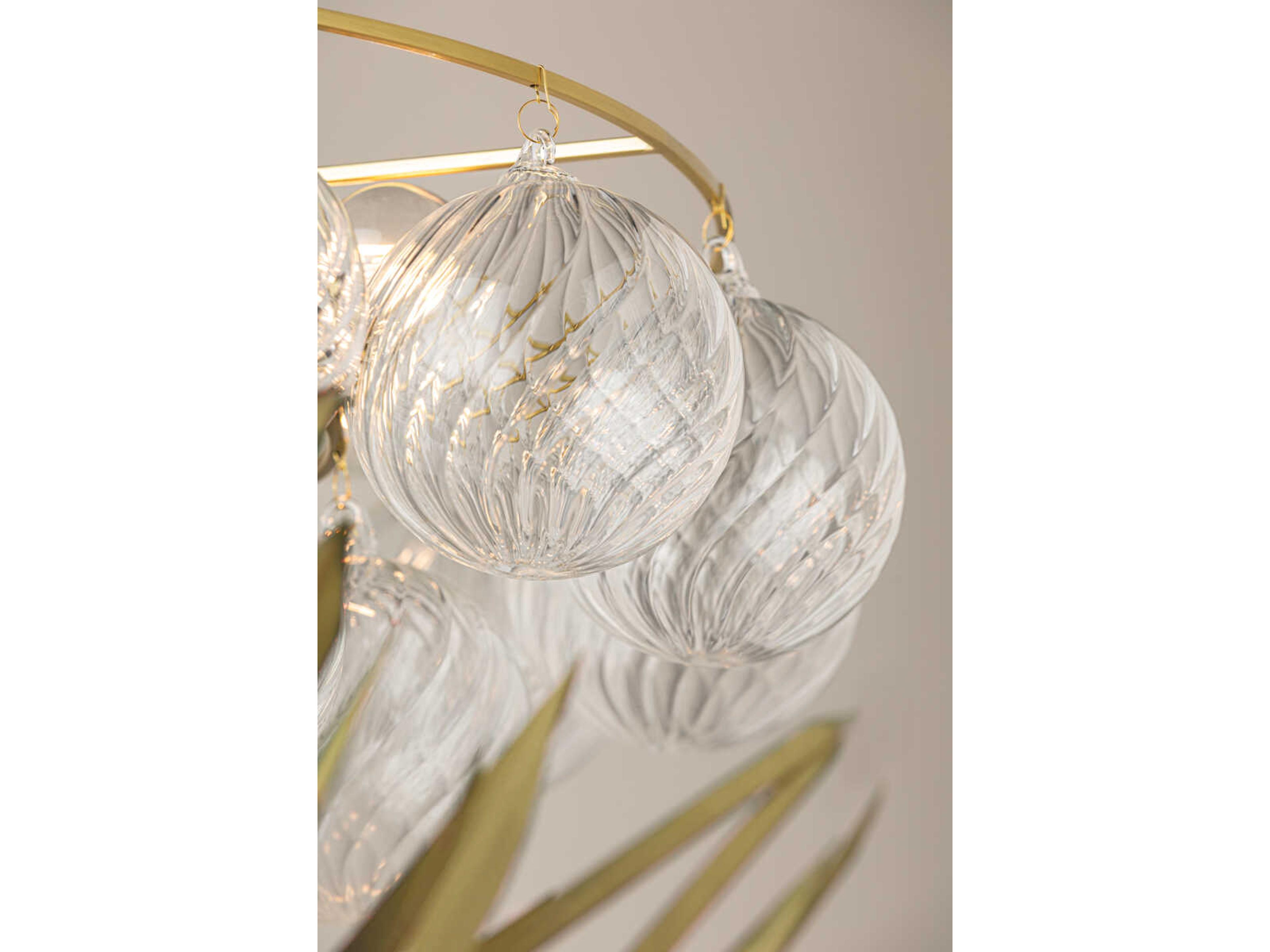 Mitzi Mimi 6-Light Aged Brass Globe Chandelier