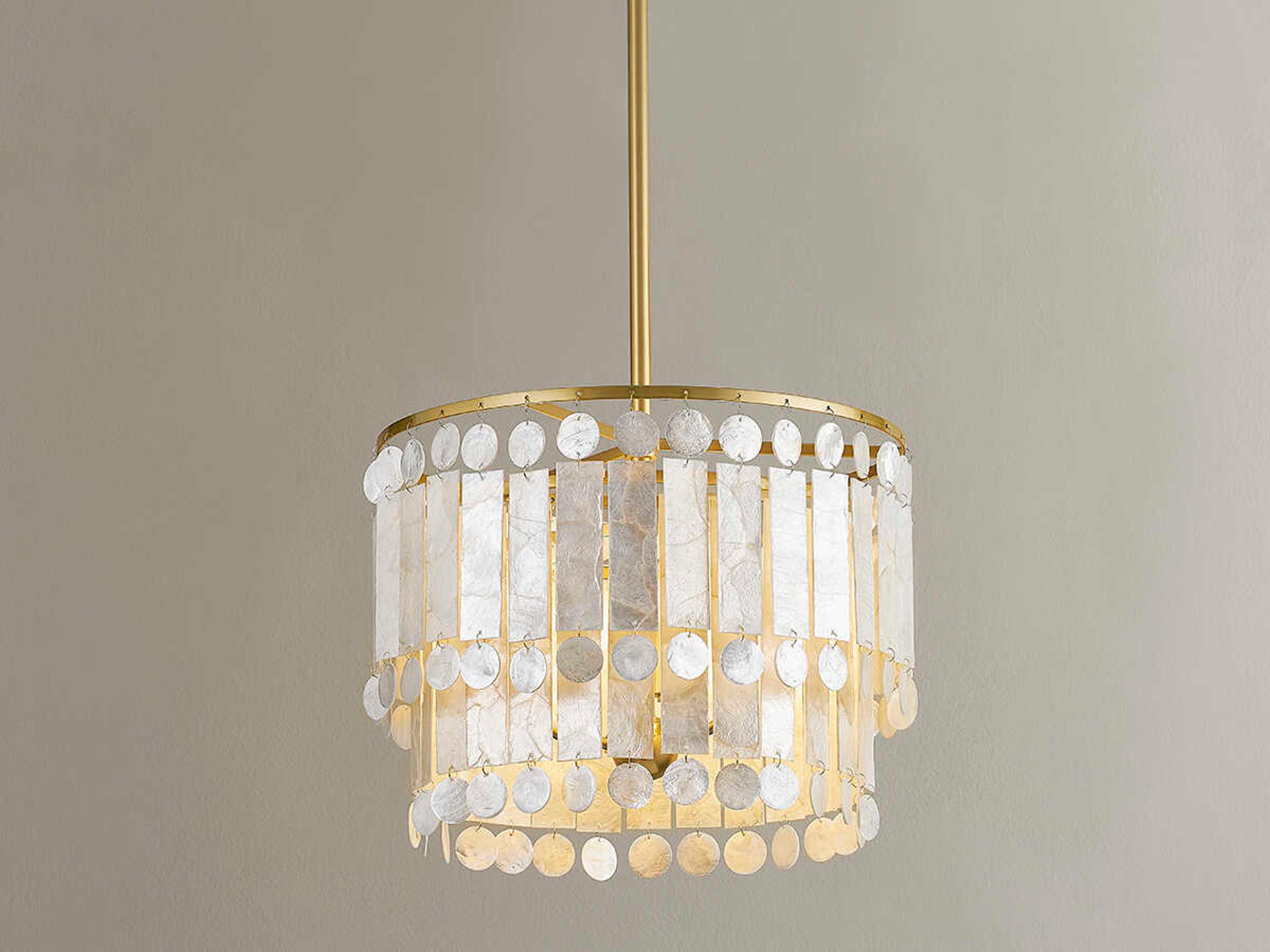 Mitzi Melisa 3-Light Aged Brass Candelabra Tiered Chandelier