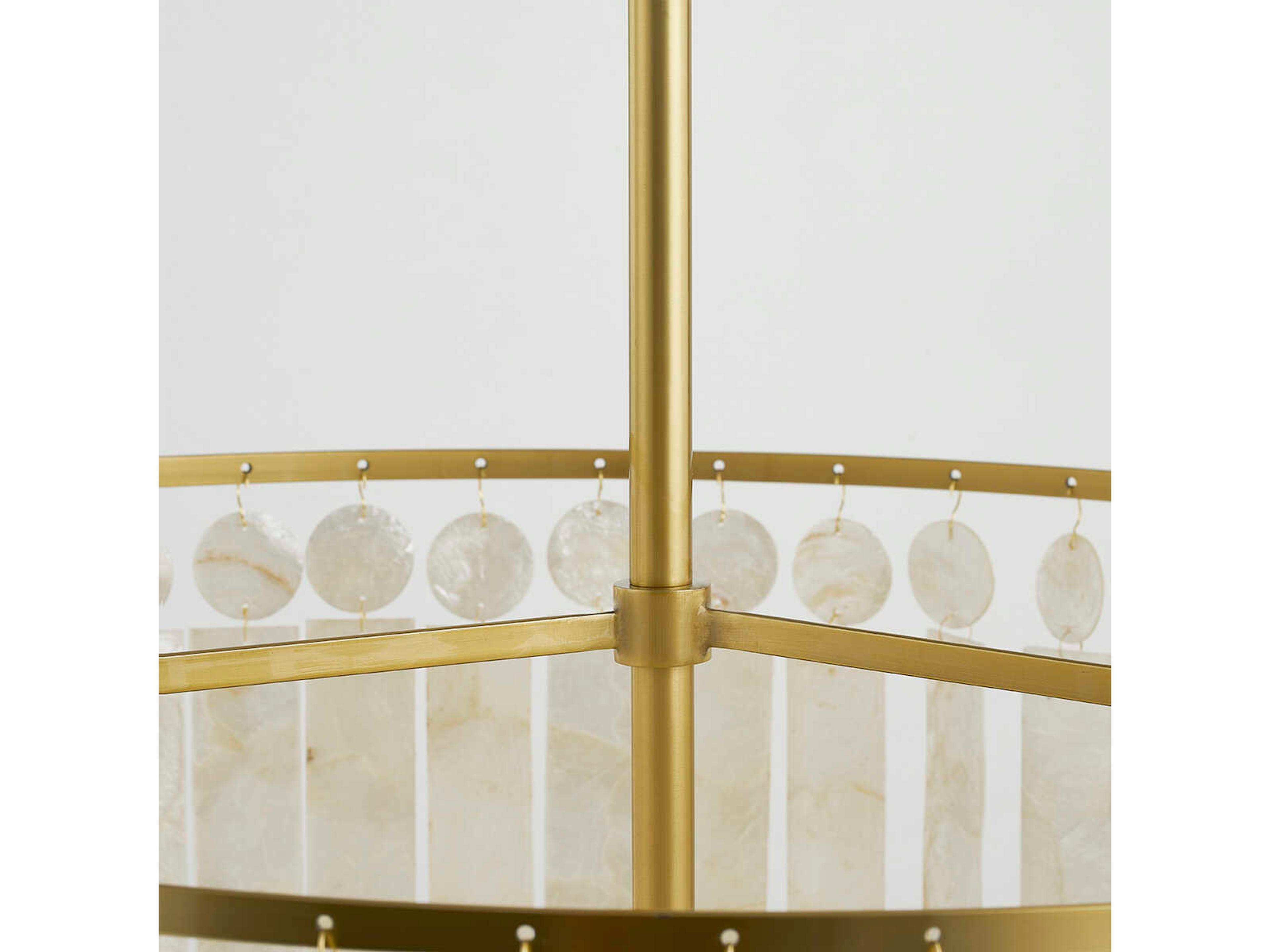 Mitzi Melisa 6-Light Aged Brass Candelabra Tiered Chandelier