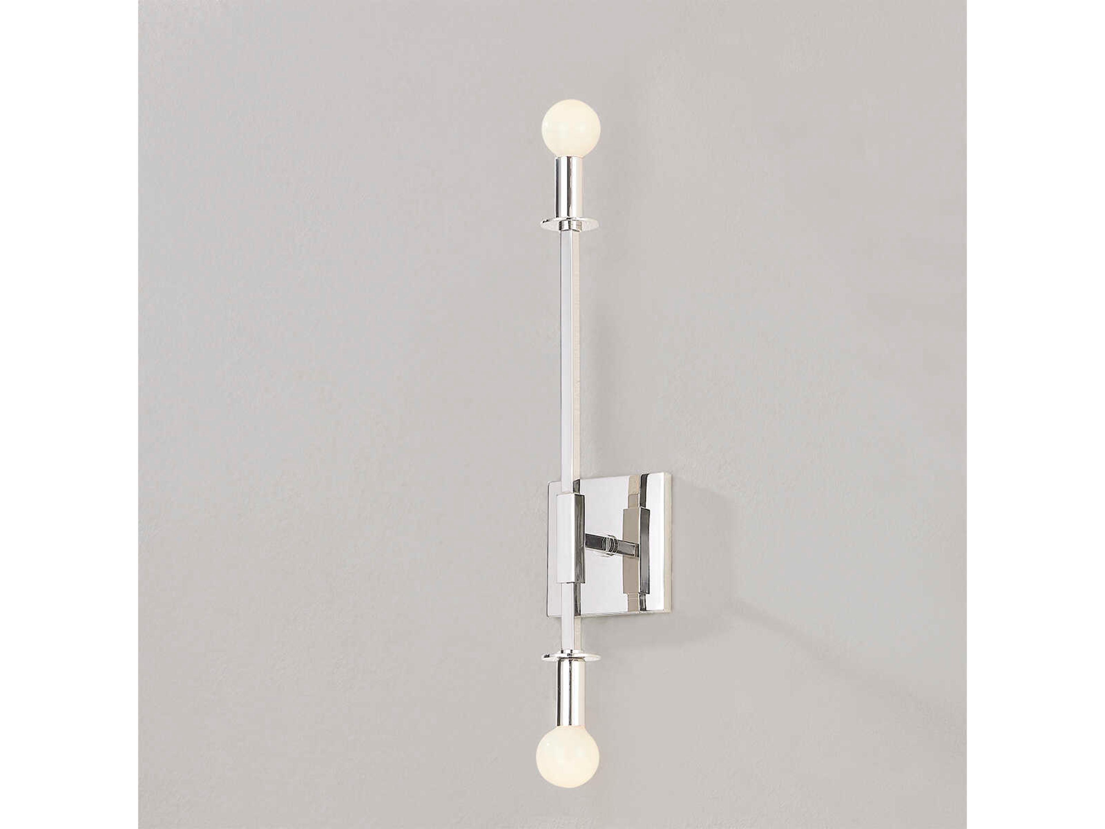 Mitzi Milana 2-Light Polished Nickel Wall Sconce