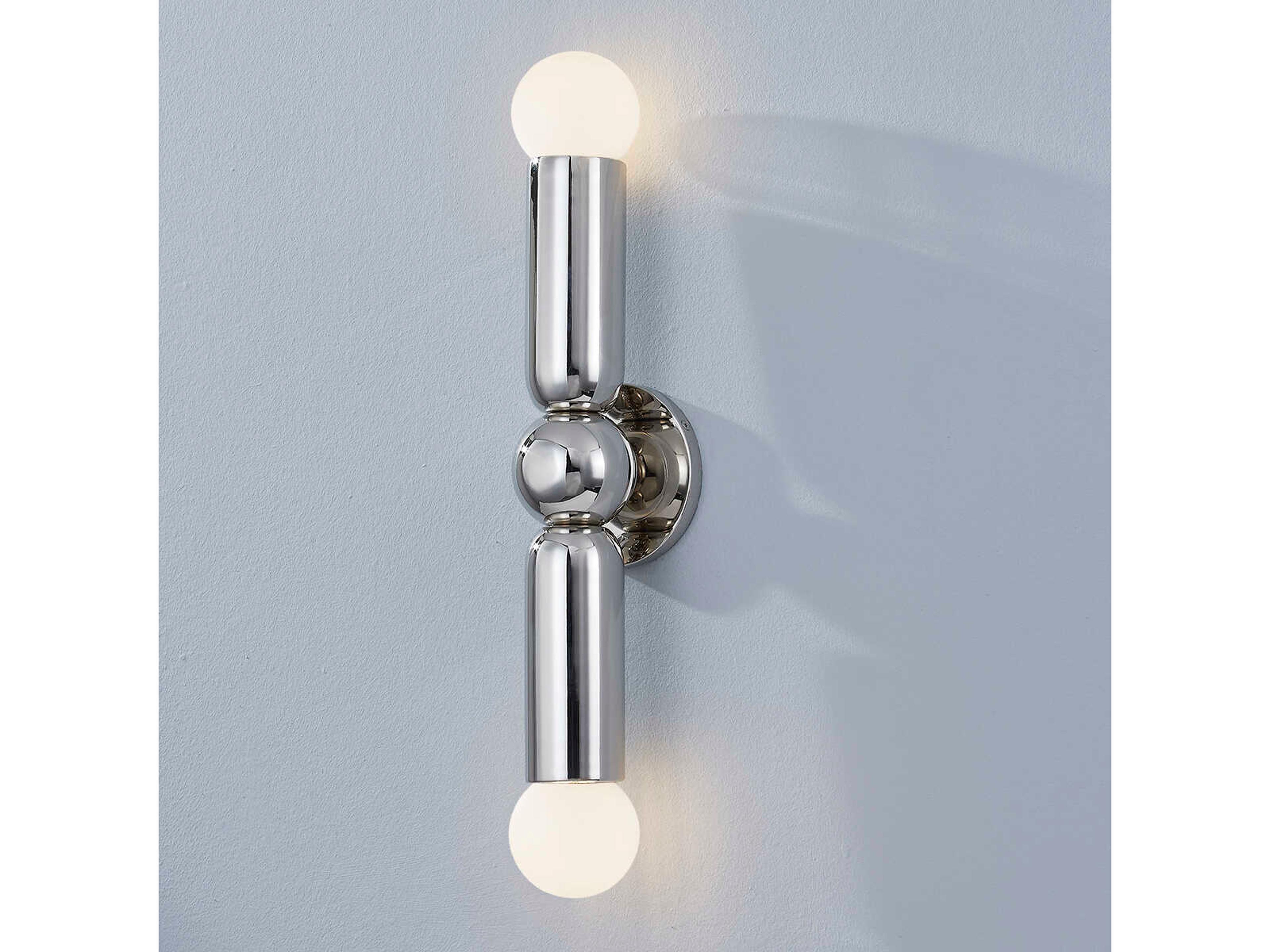Mitzi Lolly 2-Light Polished Nickel Wall Sconce