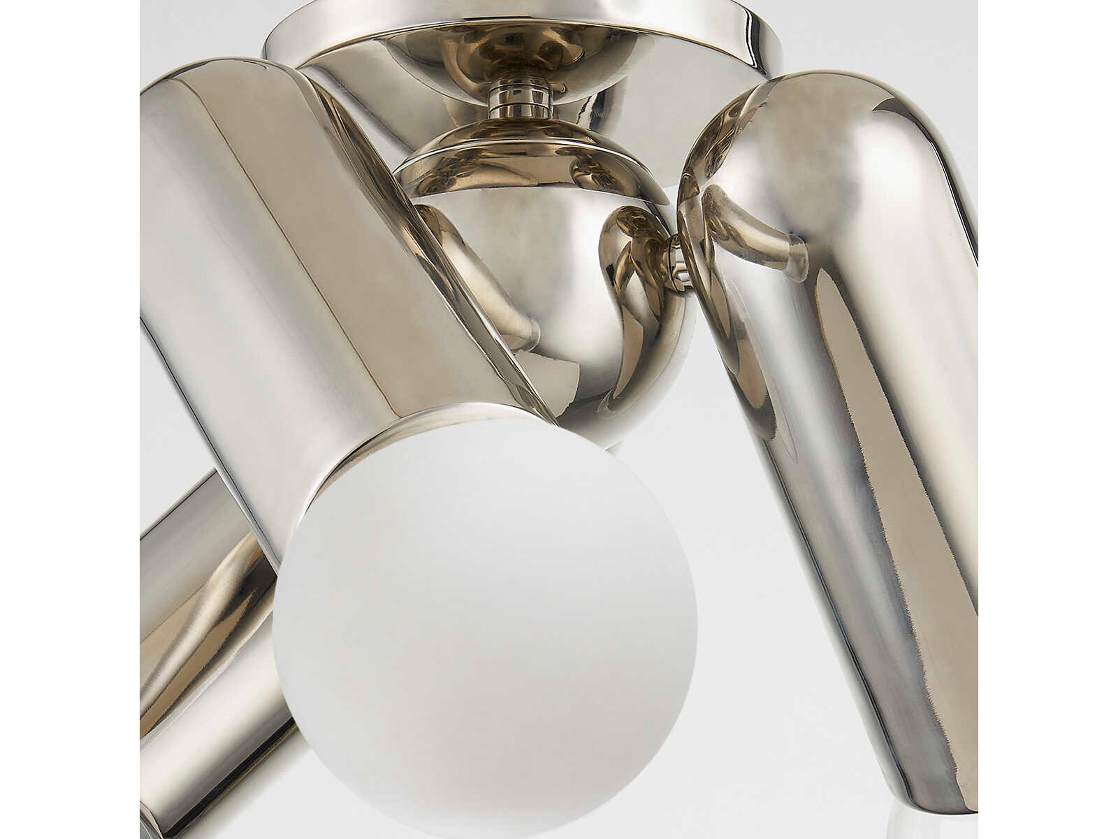 Mitzi Lolly 3-Light Polished Nickel Flush Mount