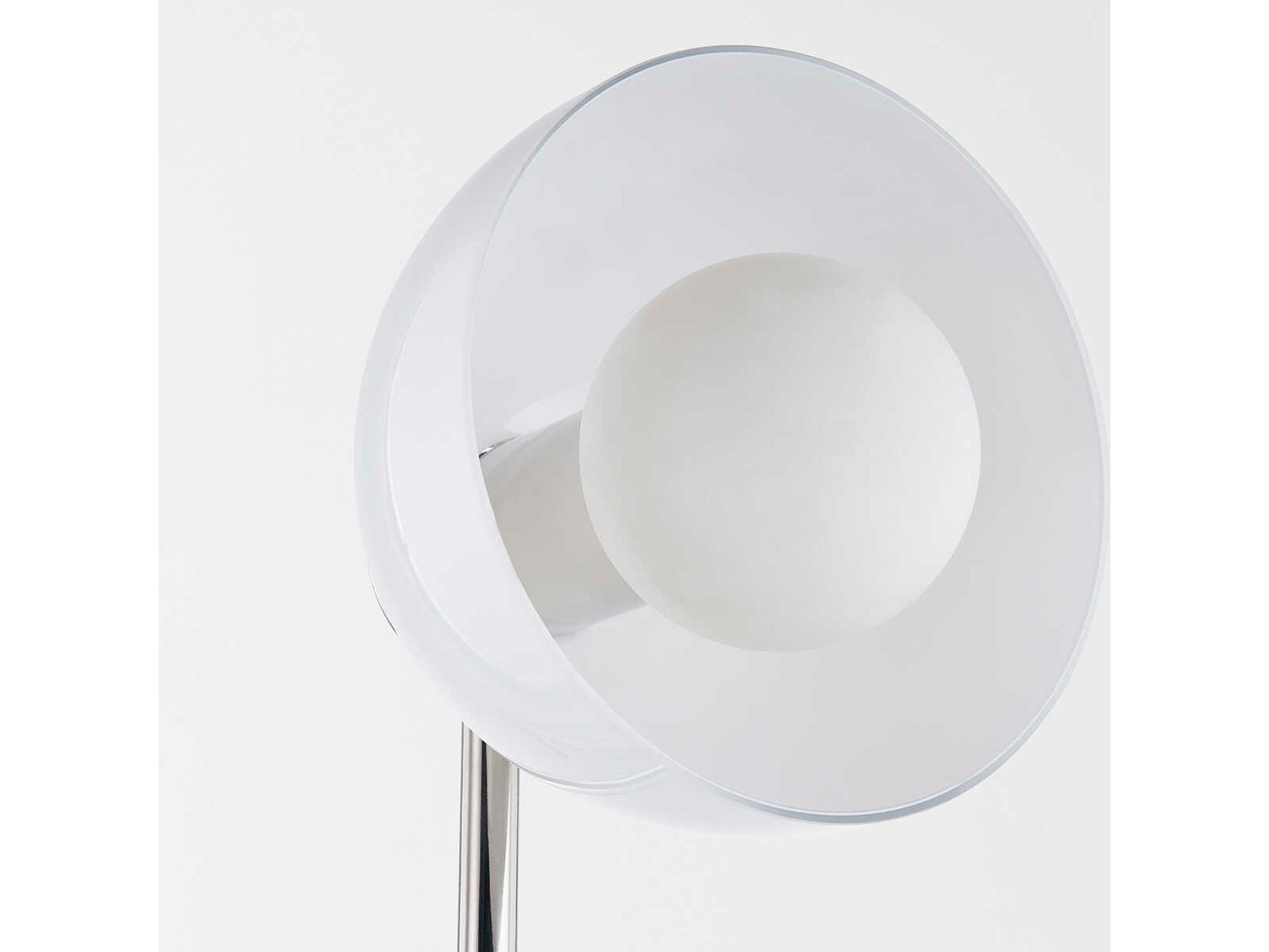 Mitzi Belle 1-Light Polished Nickel Glass Wall Sconce