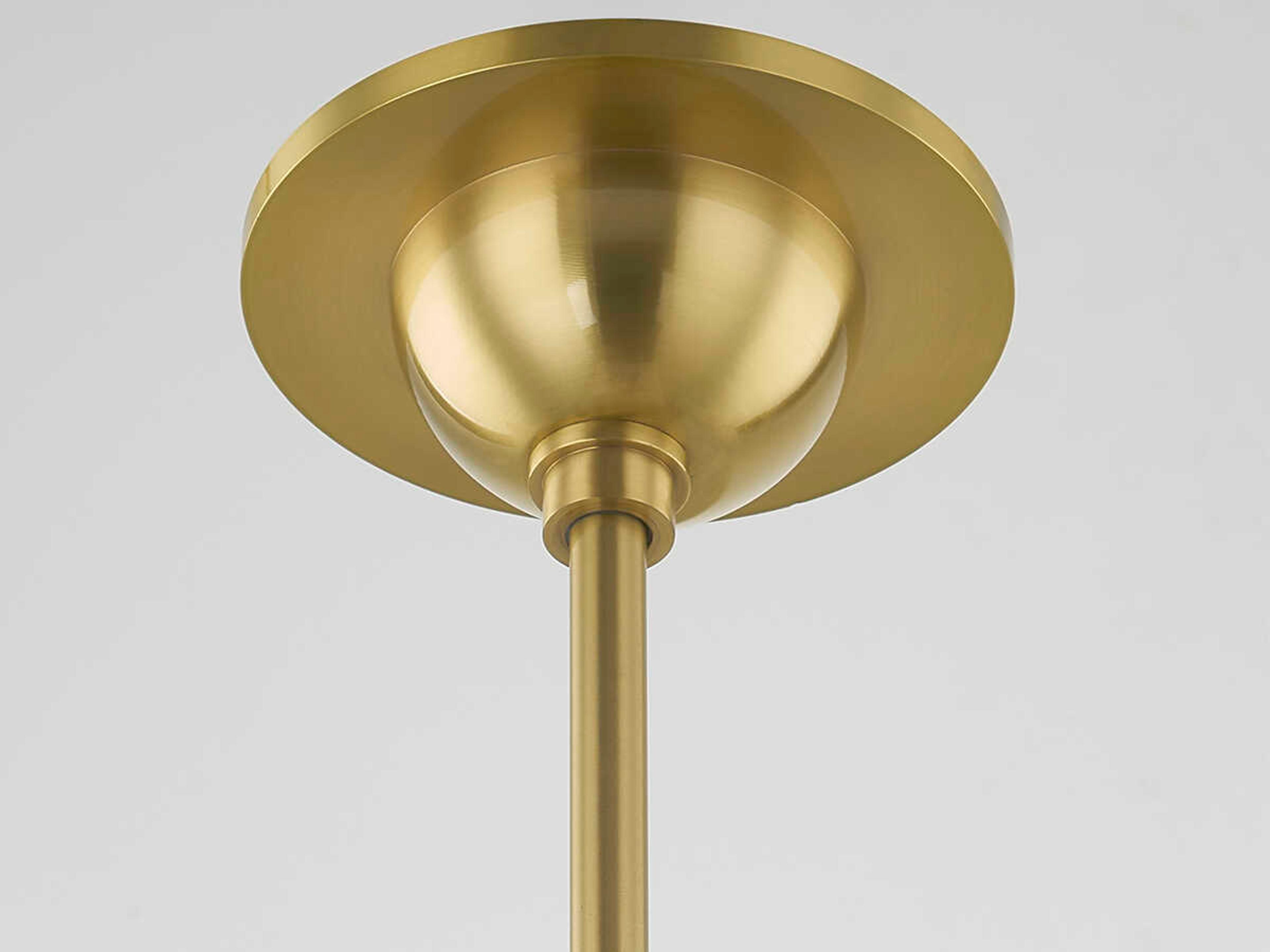 Mitzi Genesis 9-Light Aged Brass Crystal Sputnik Pendant