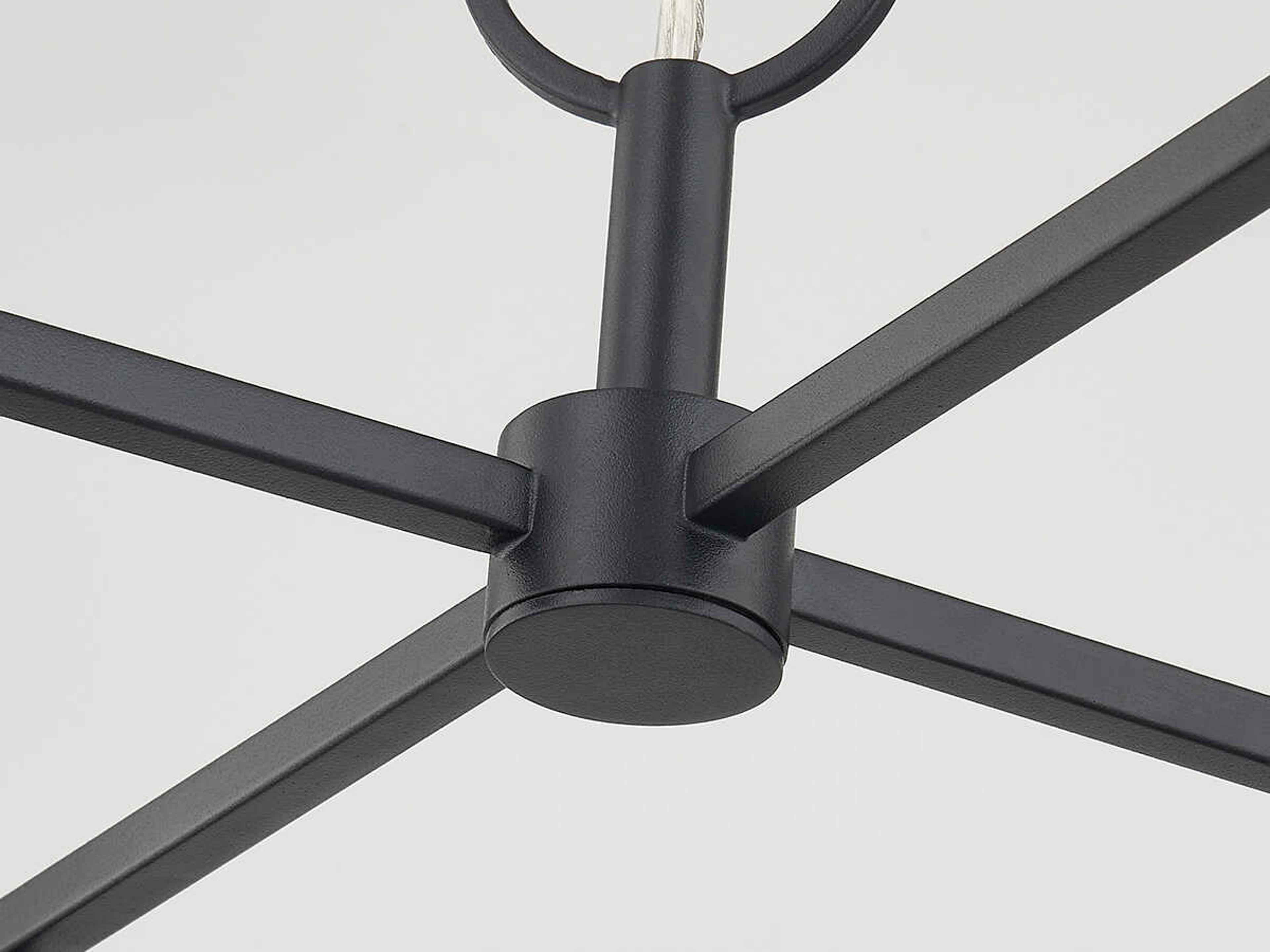 Mitzi Adelaide 4-Light Textured Black Geometric Pendant