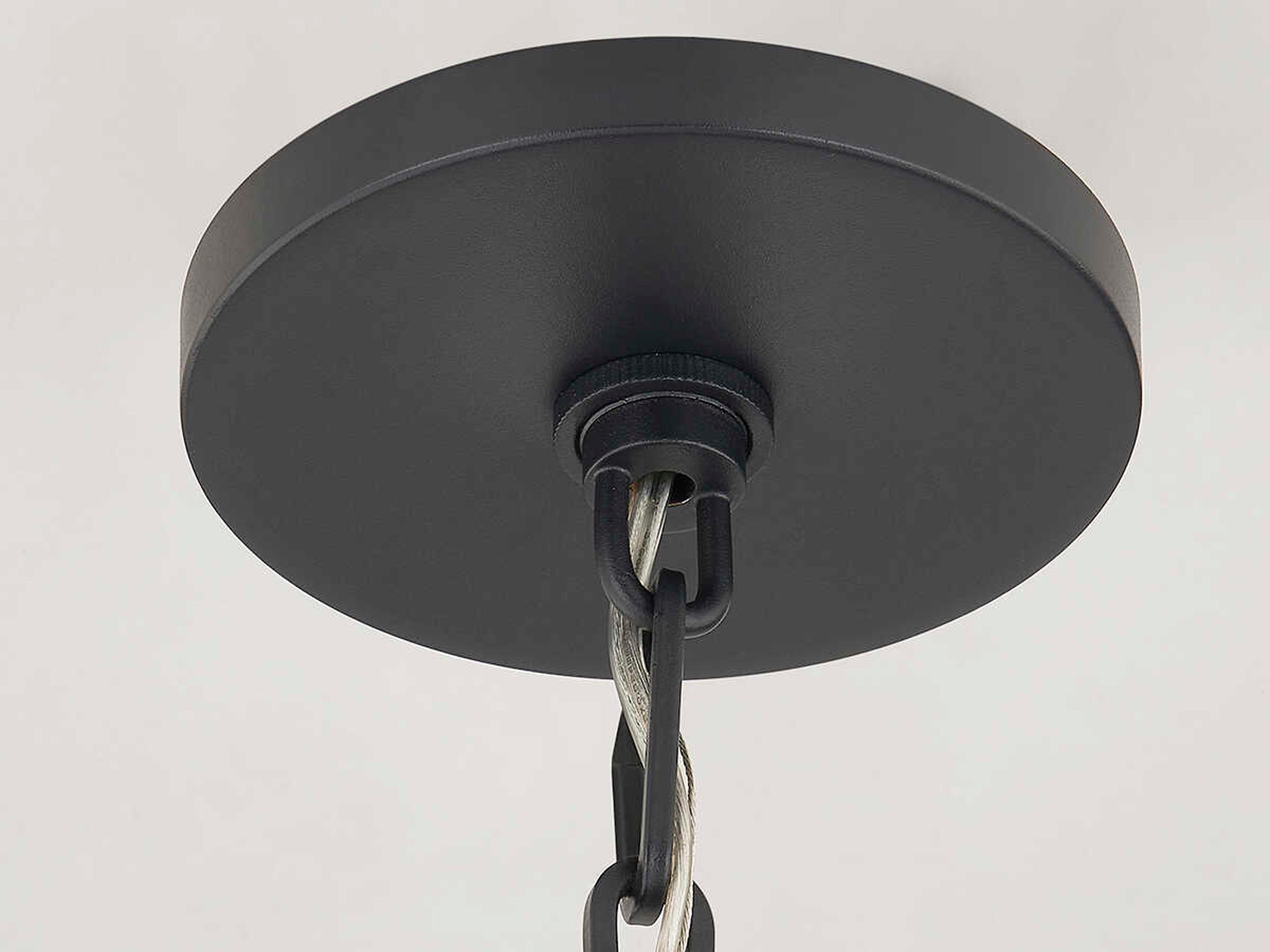 Mitzi Adelaide 4-Light Textured Black Geometric Pendant