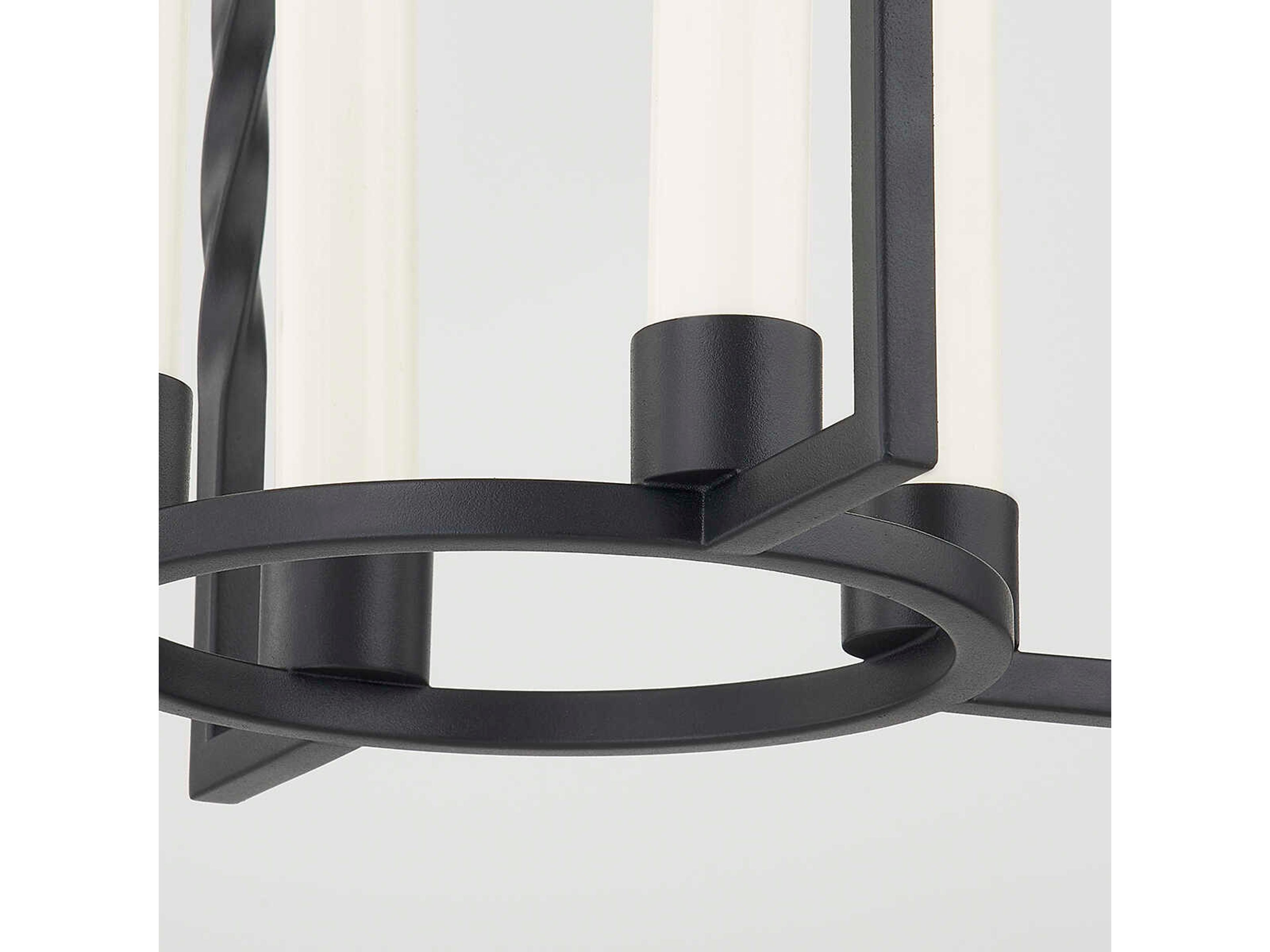 Mitzi Adelaide 4-Light Textured Black Geometric Mini Pendant