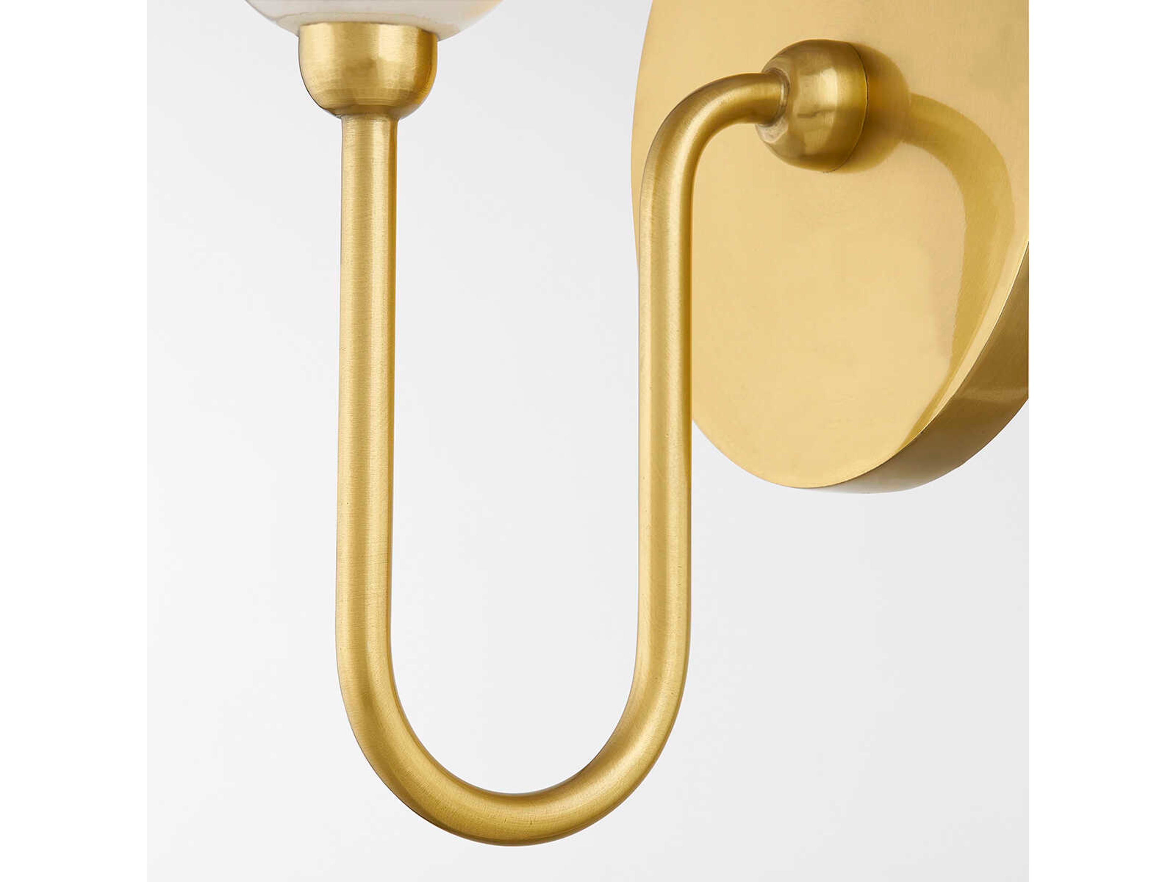 Mitzi Delilah 1-Light Aged Brass Wall Sconce