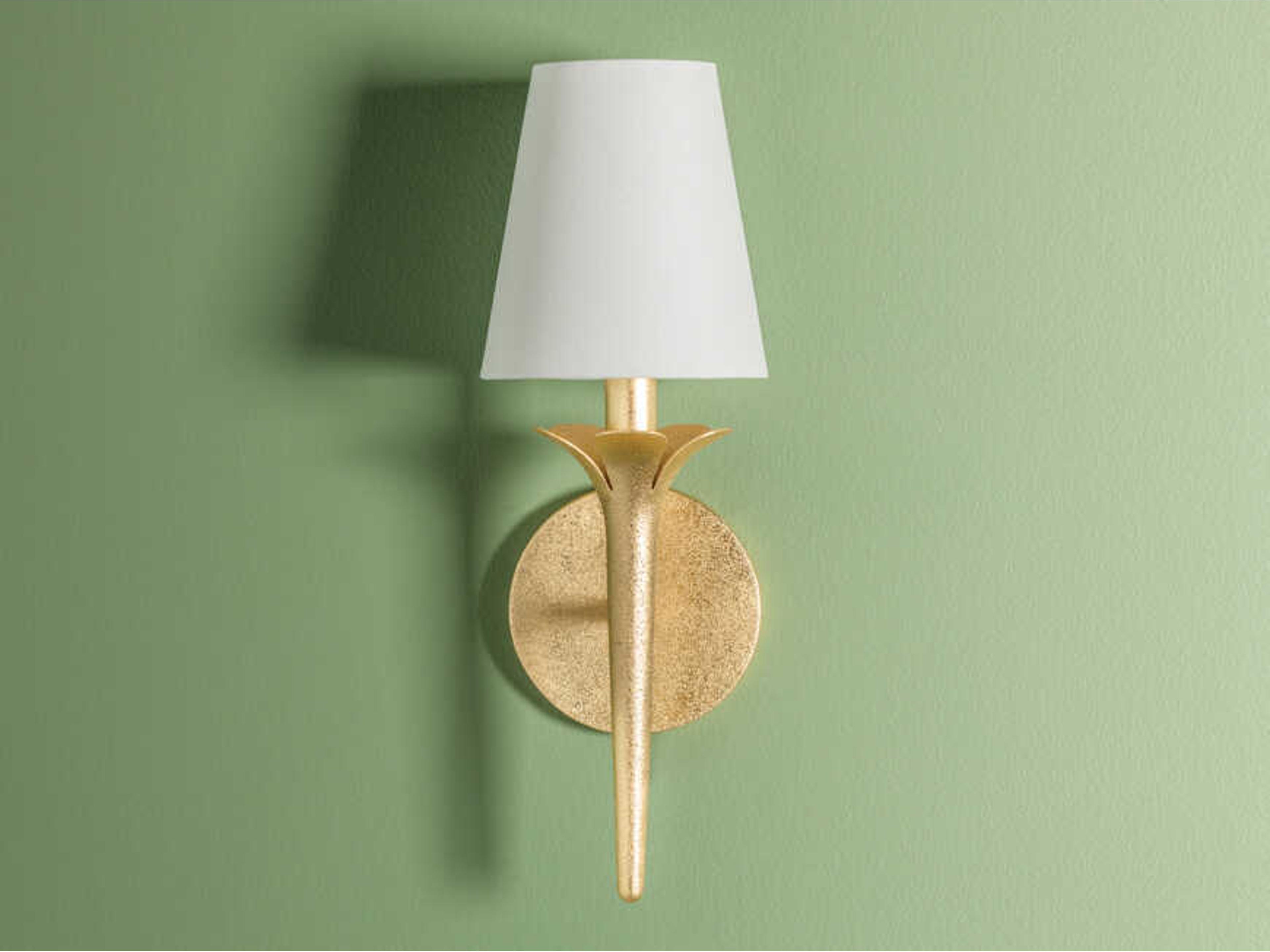 Mitzi Emily 1-Light Gold Leaf Wall Sconce