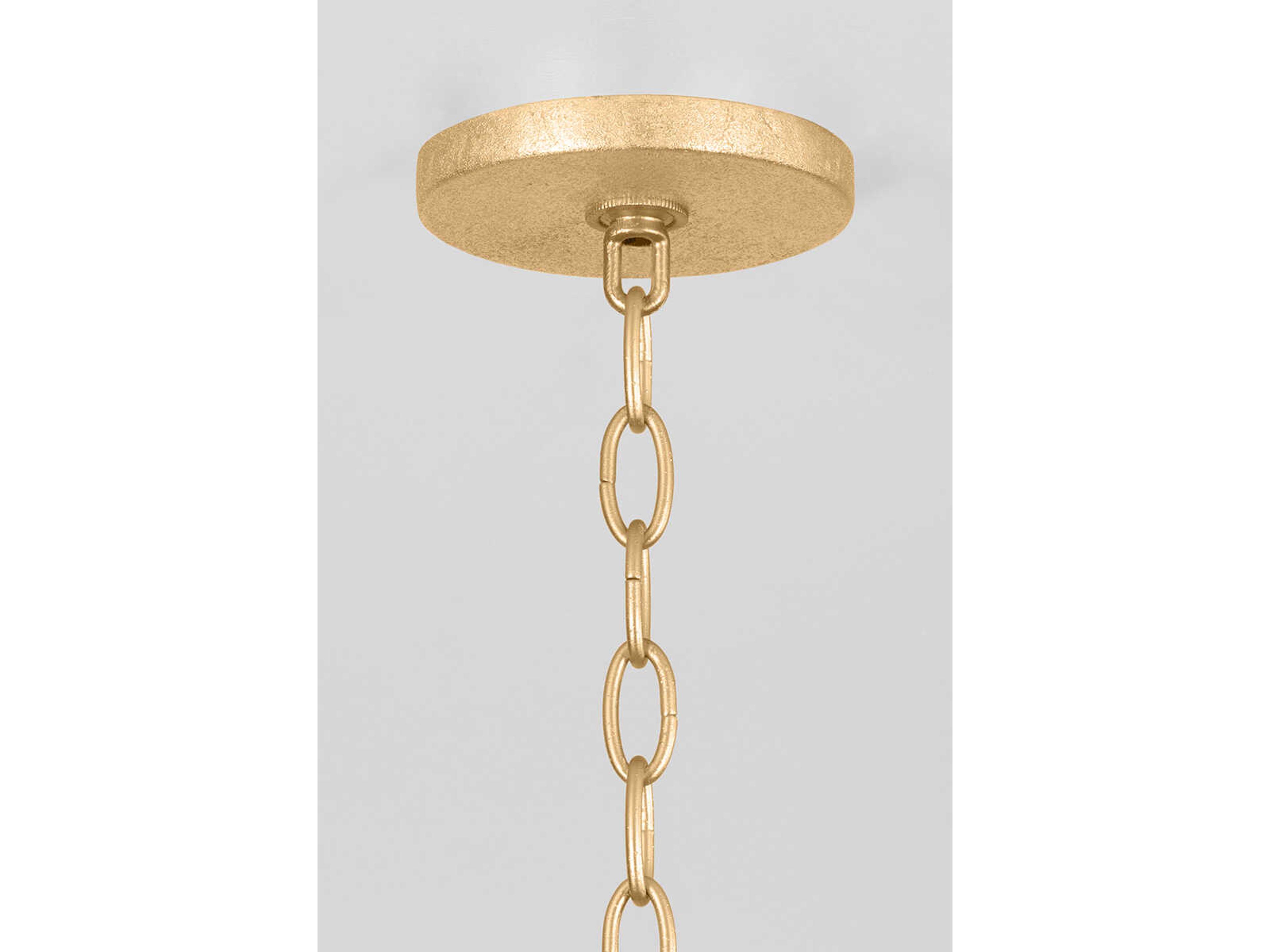 Mitzi Emily 5-Light Gold Leaf Candelabra Chandelier