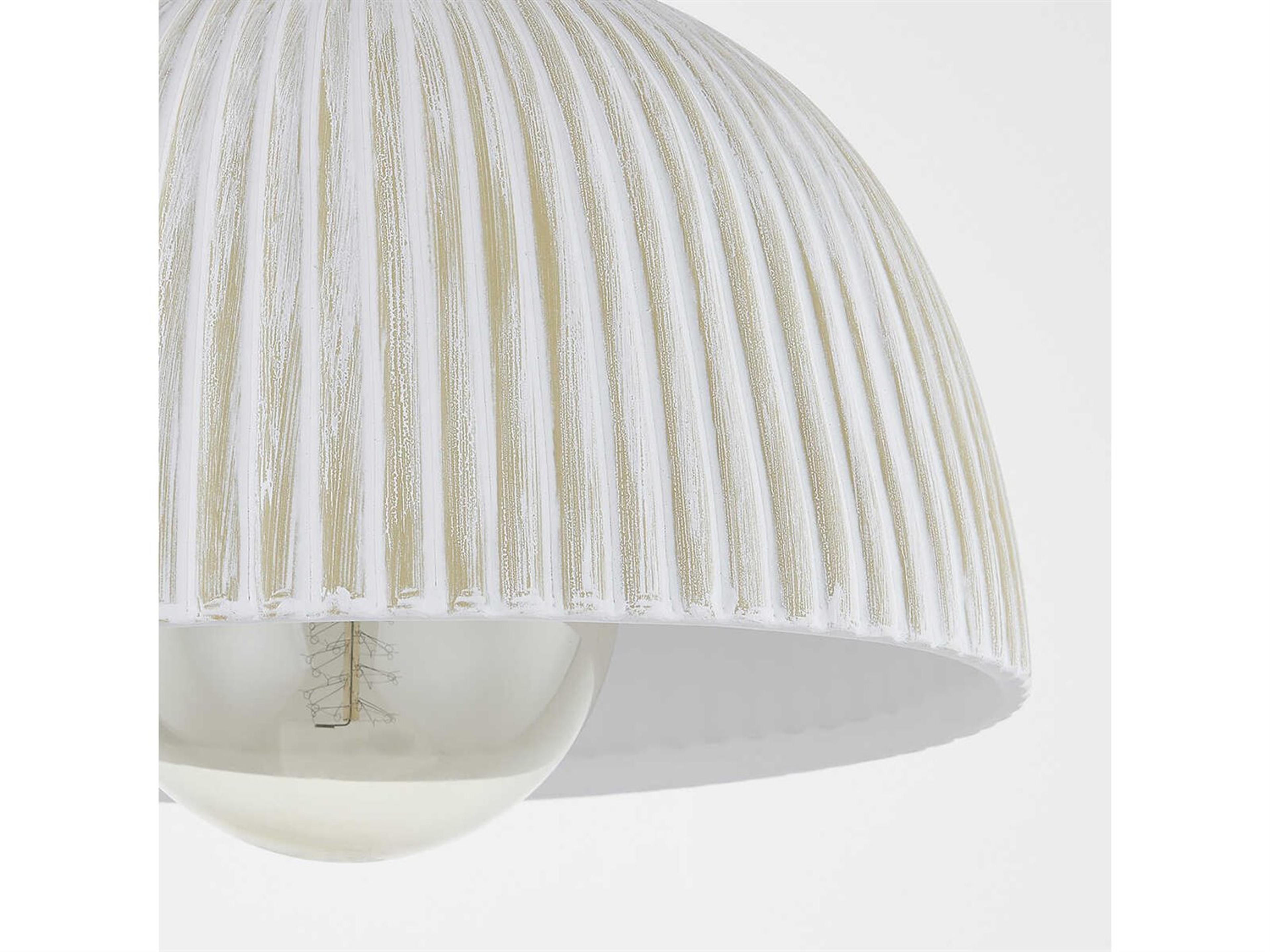 Mitzi Eloise 1-Light Aged Brass Dome Flush Mount