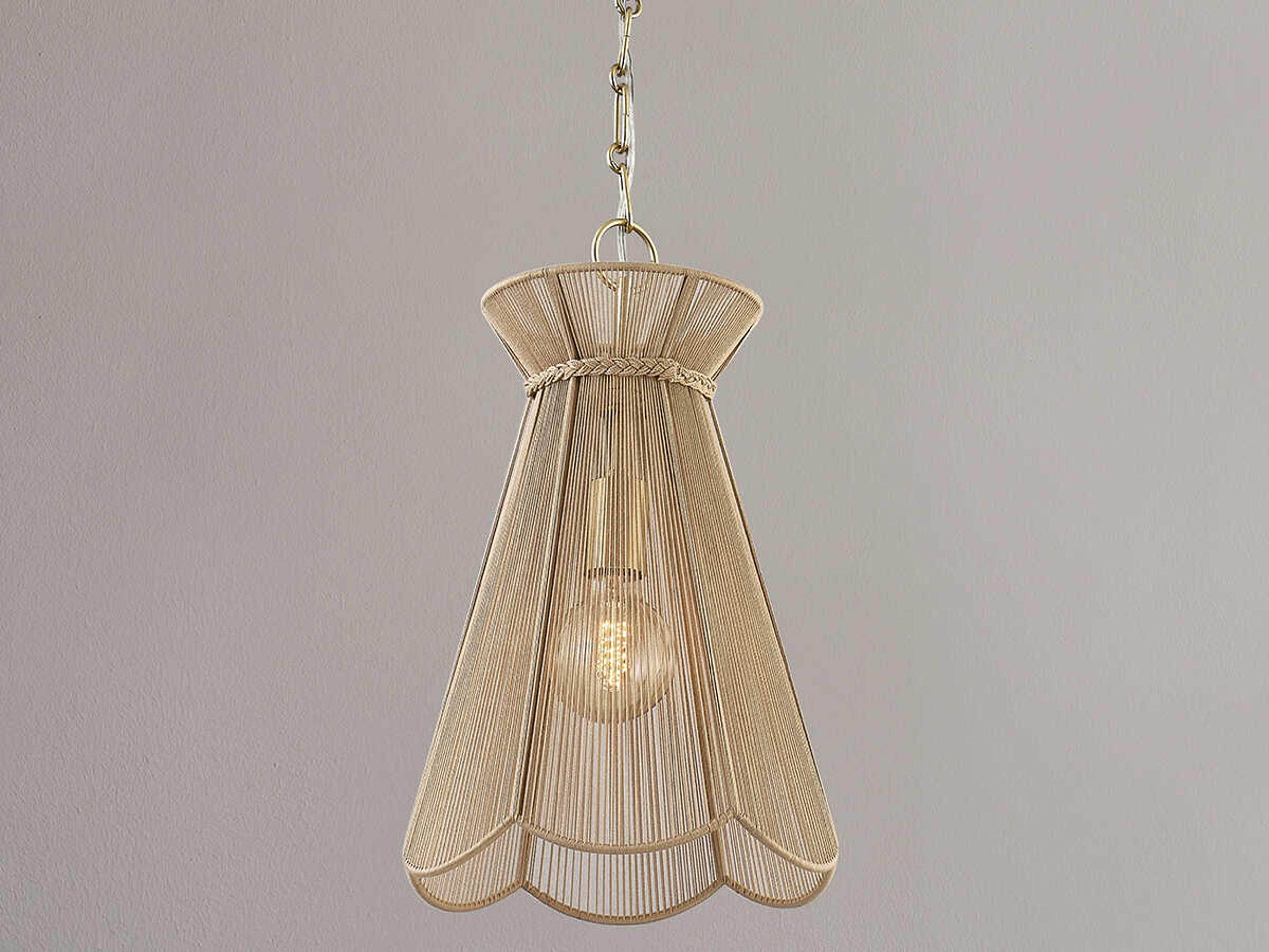 Mitzi Aaliyah 1-Light Aged Brass Mini Pendant