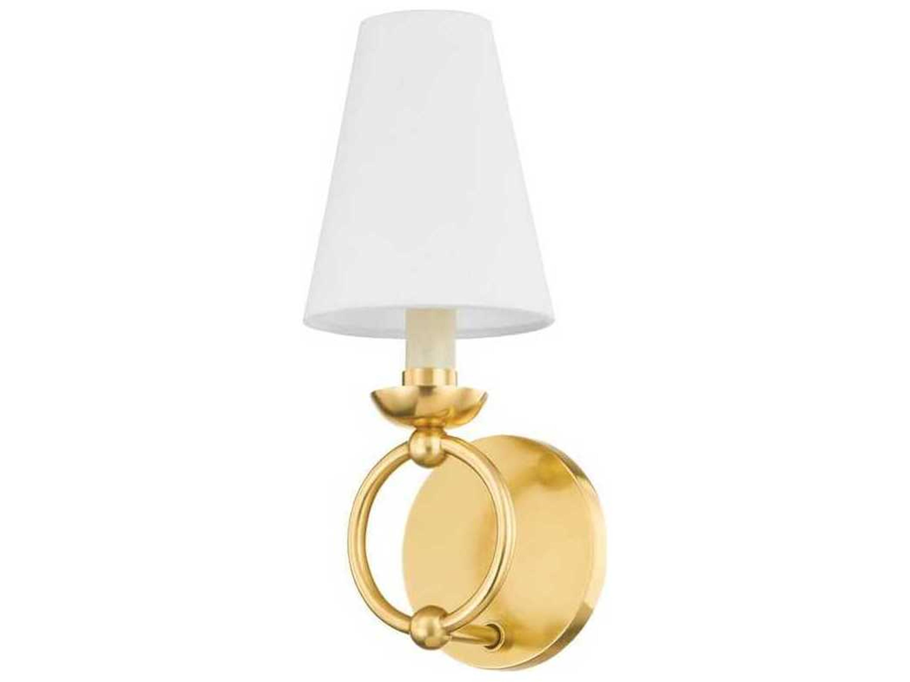 Haverford 1-Light Aged Brass Wall Sconce
