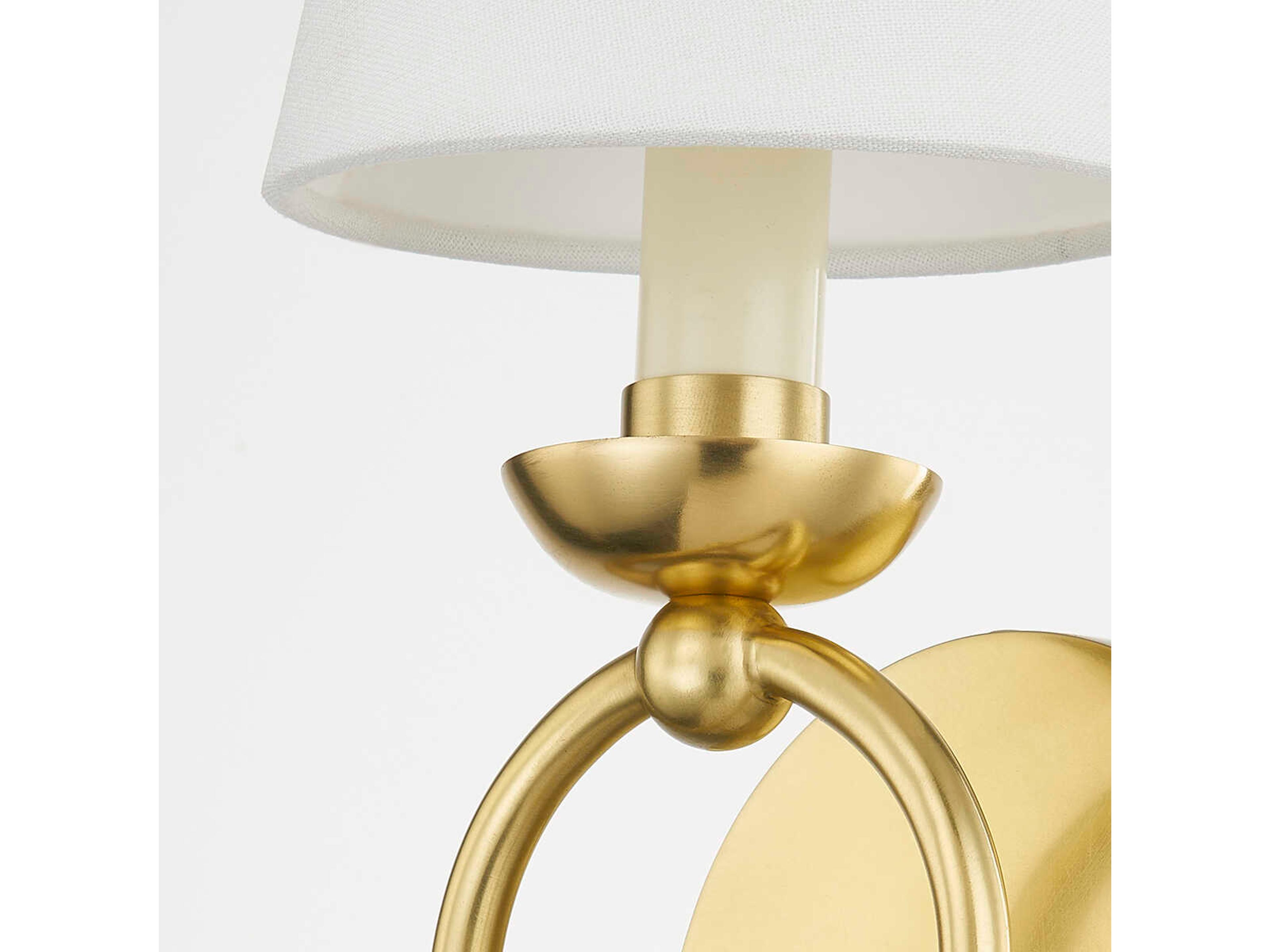 Mitzi Haverford 1-Light Aged Brass Wall Sconce