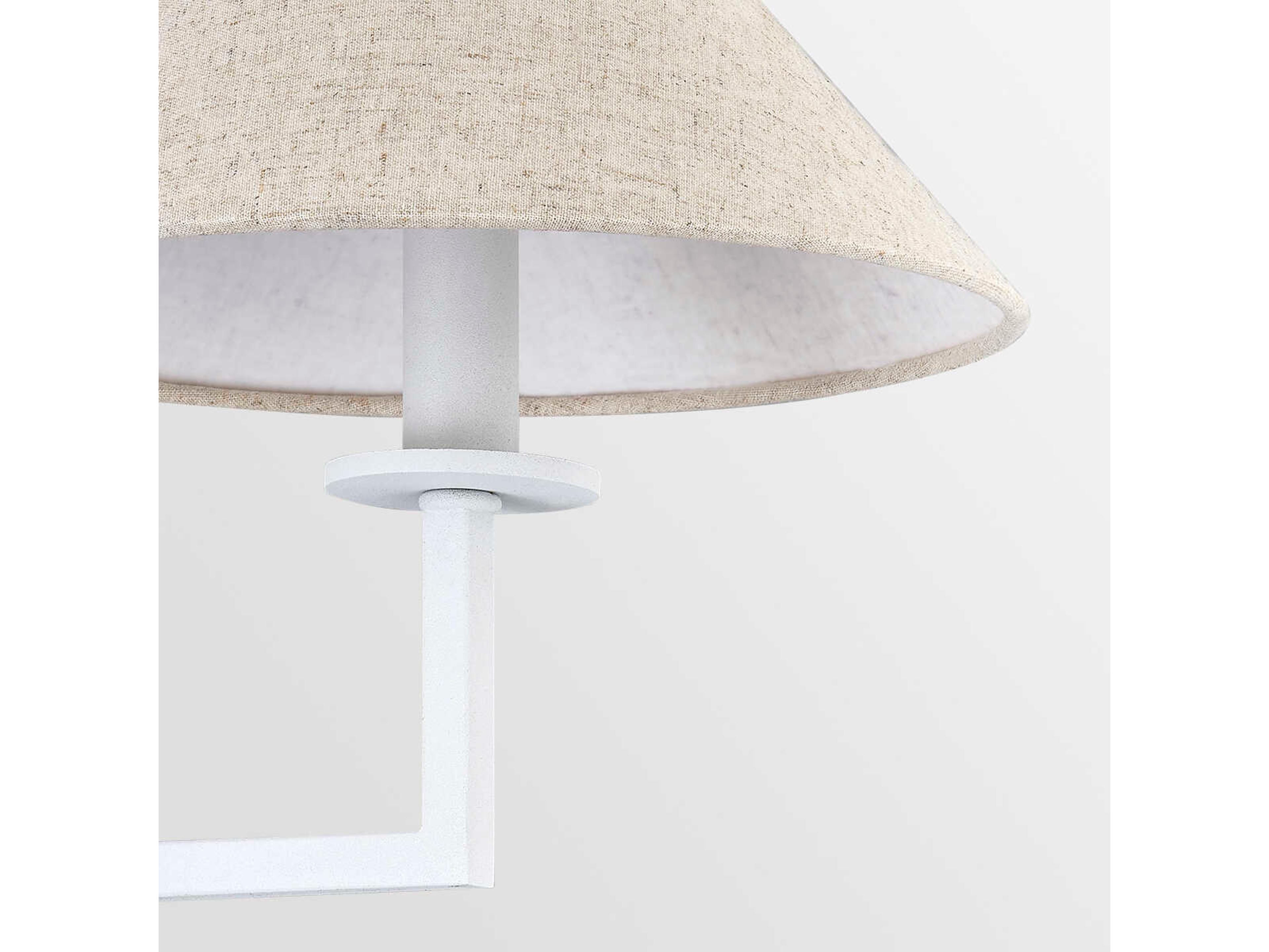 Mitzi Gladwyne 3-Light Textured White Candelabra Empire Chandelier