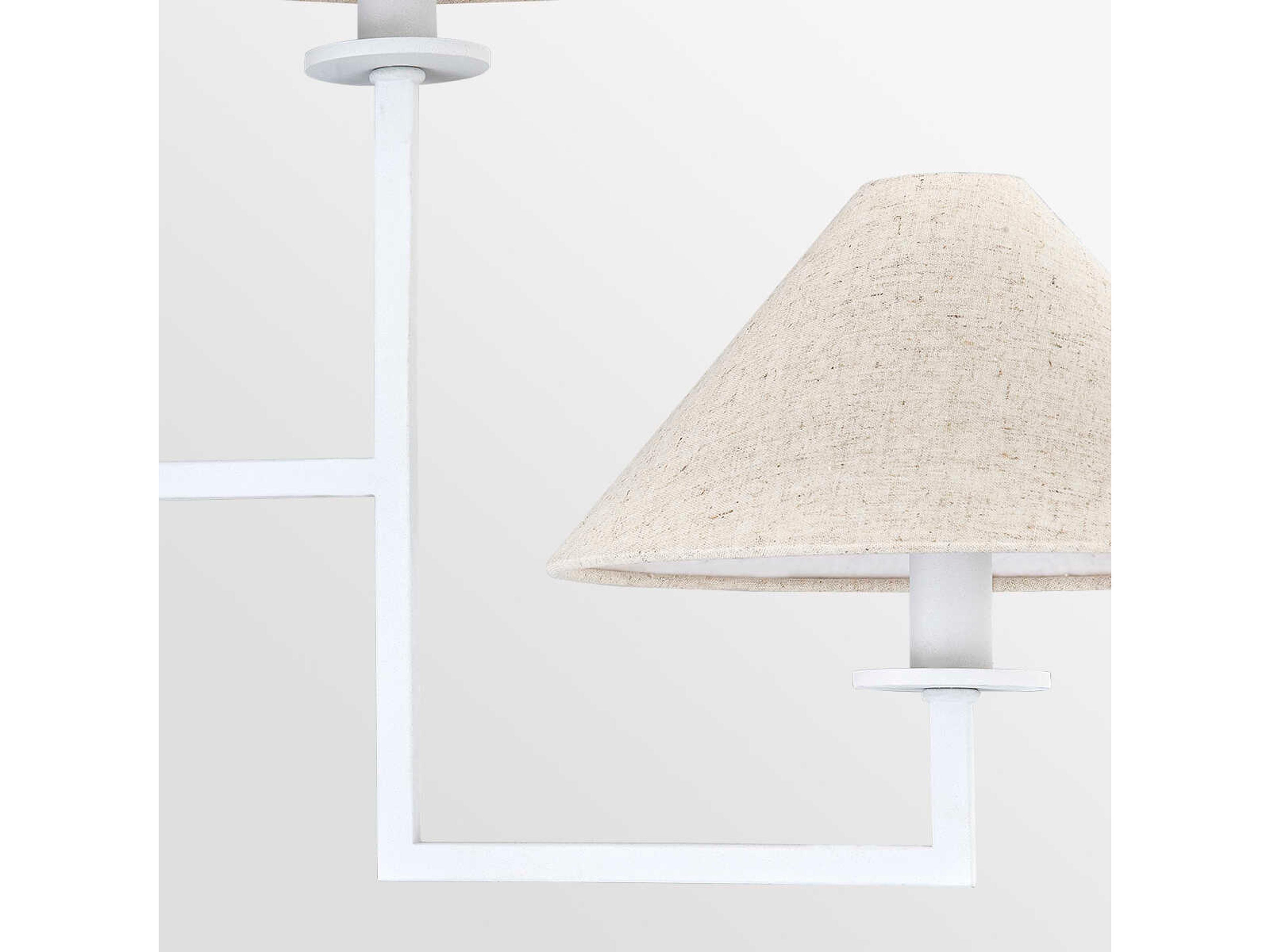 Mitzi Gladwyne 6-Light Textured White Candelabra Empire Chandelier