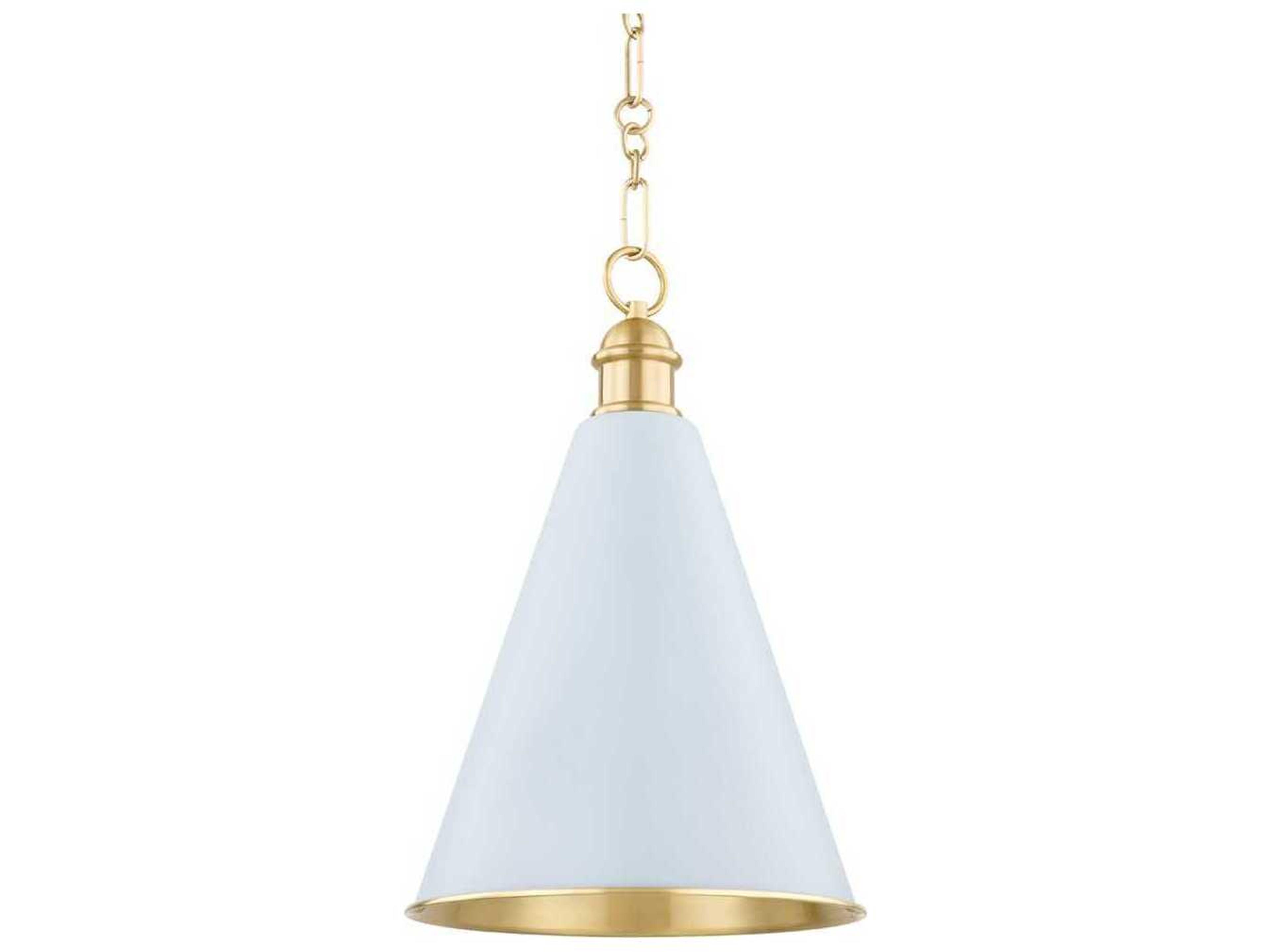 Fenimore 1-Light Aged Brass Mini Pendant