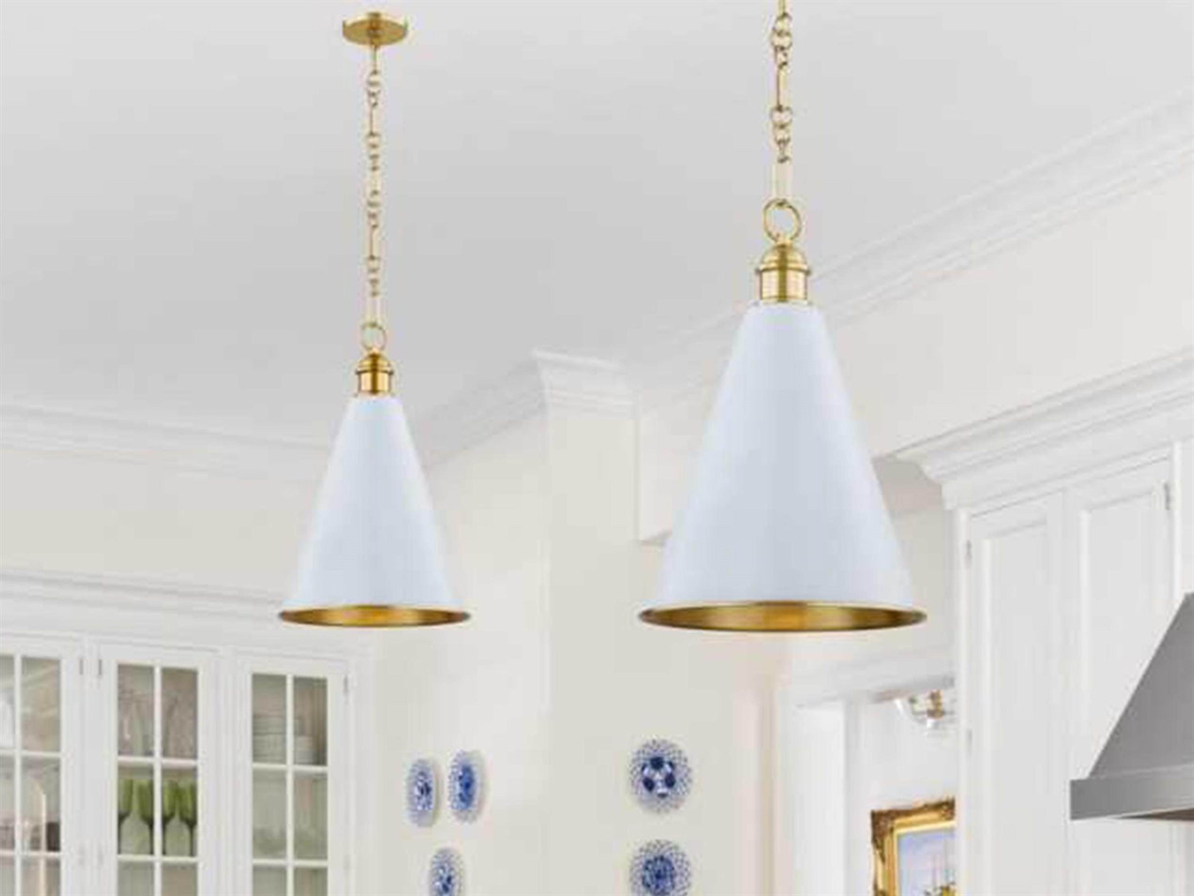 Mitzi Fenimore 1-Light Aged Brass Mini Pendant