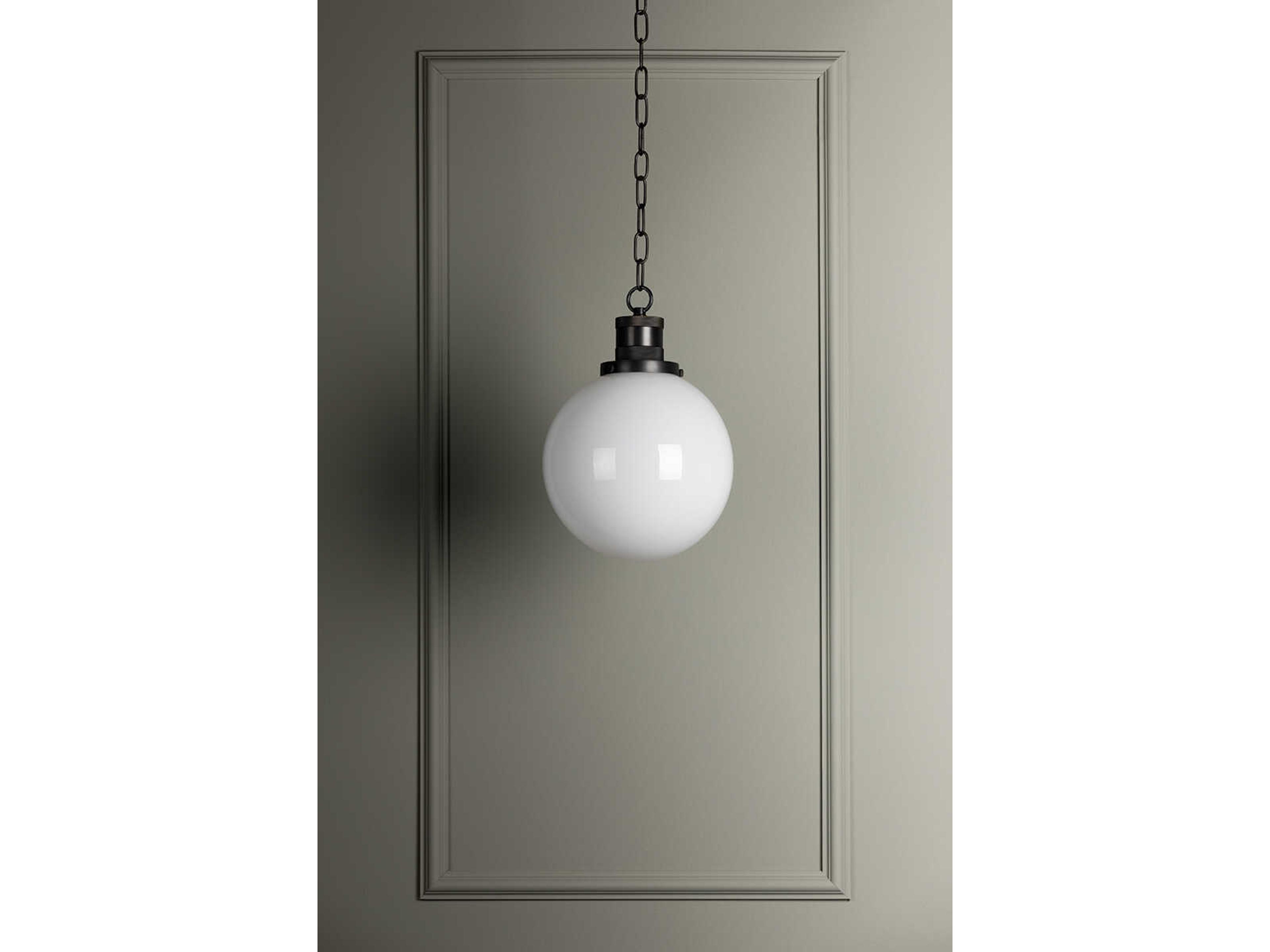 Mitzi Beverly 1-Light Old Bronze Glass Globe Mini Pendant