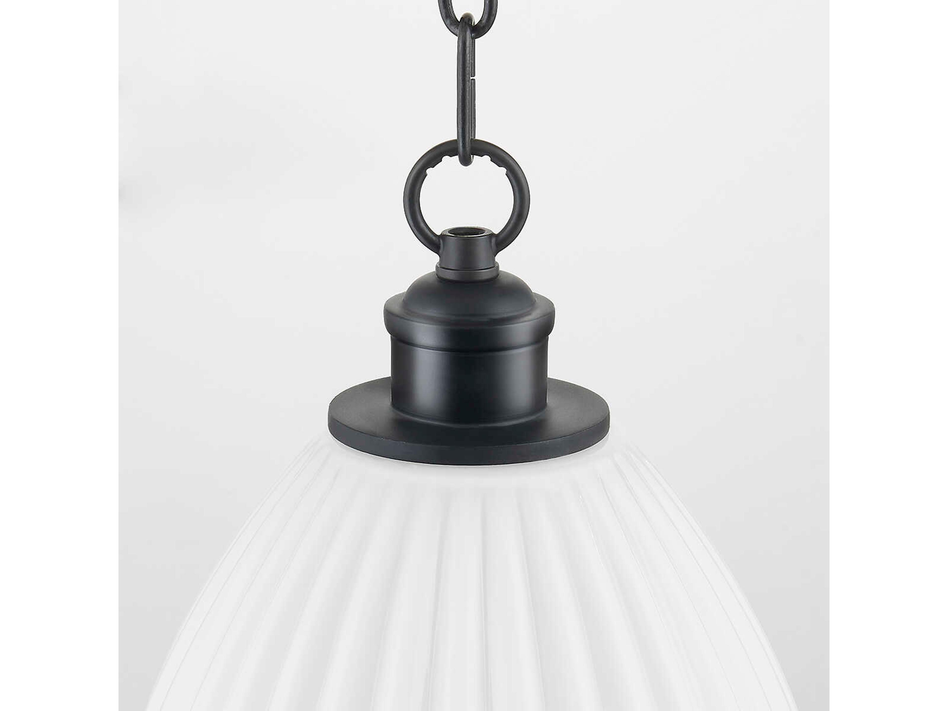 Mitzi Hillary 1-Light Old Bronze Glass Mini Pendant