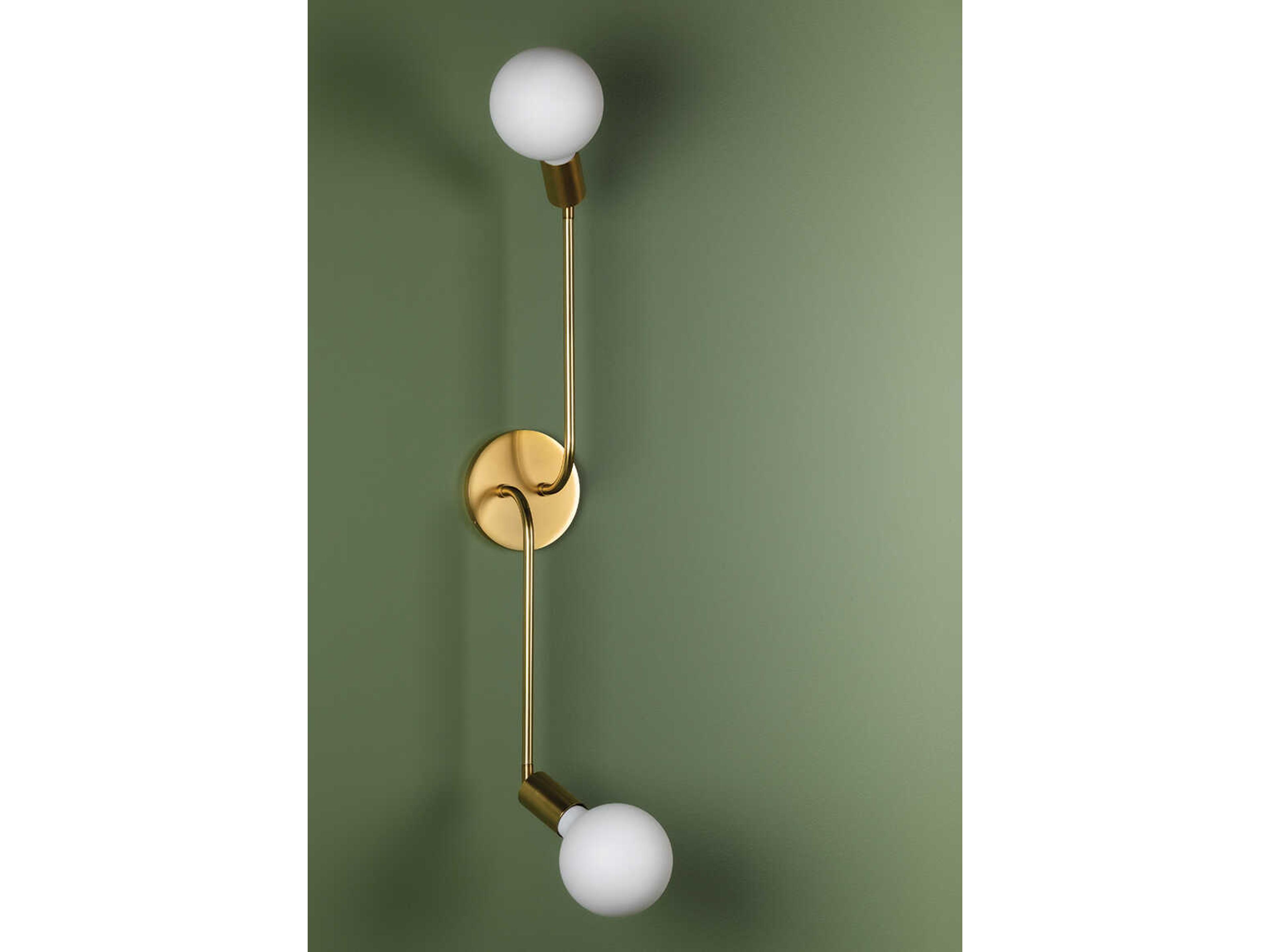 Mitzi Blakely 2-Light Aged Brass Wall Sconce