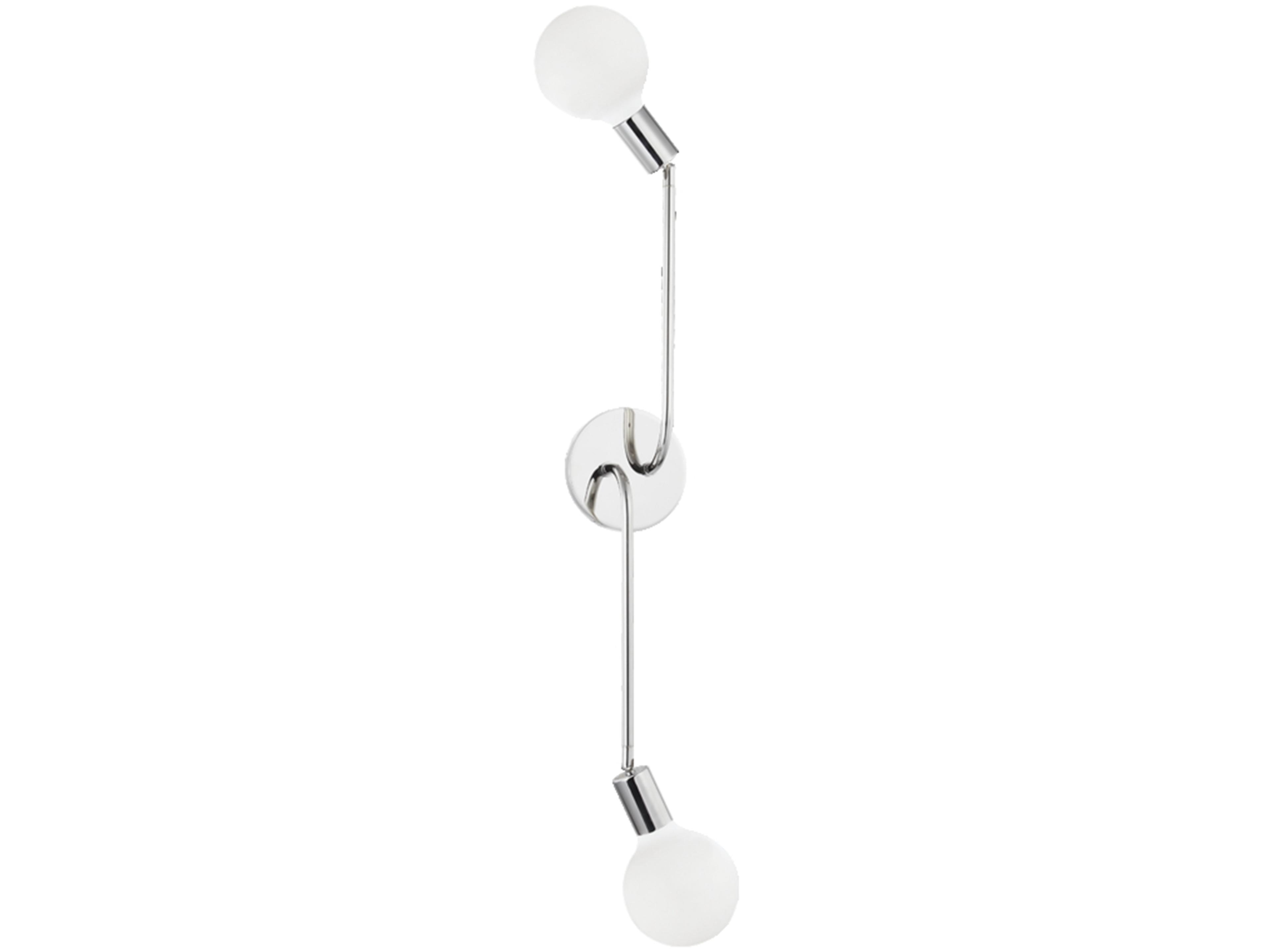 Blakely 2-Light Polished Nickel Wall Sconce