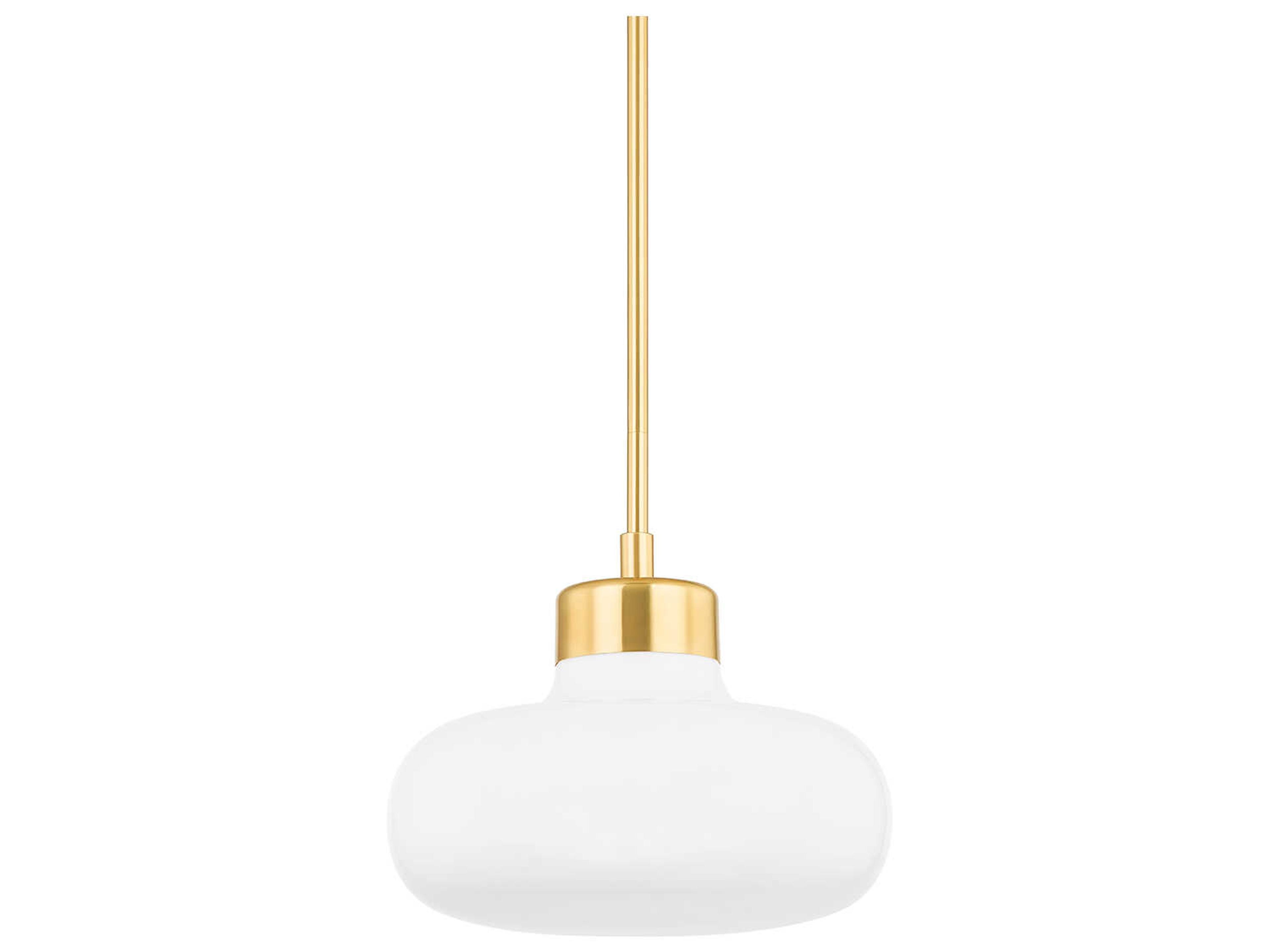 Eliana 1-Light Aged Brass Pendant