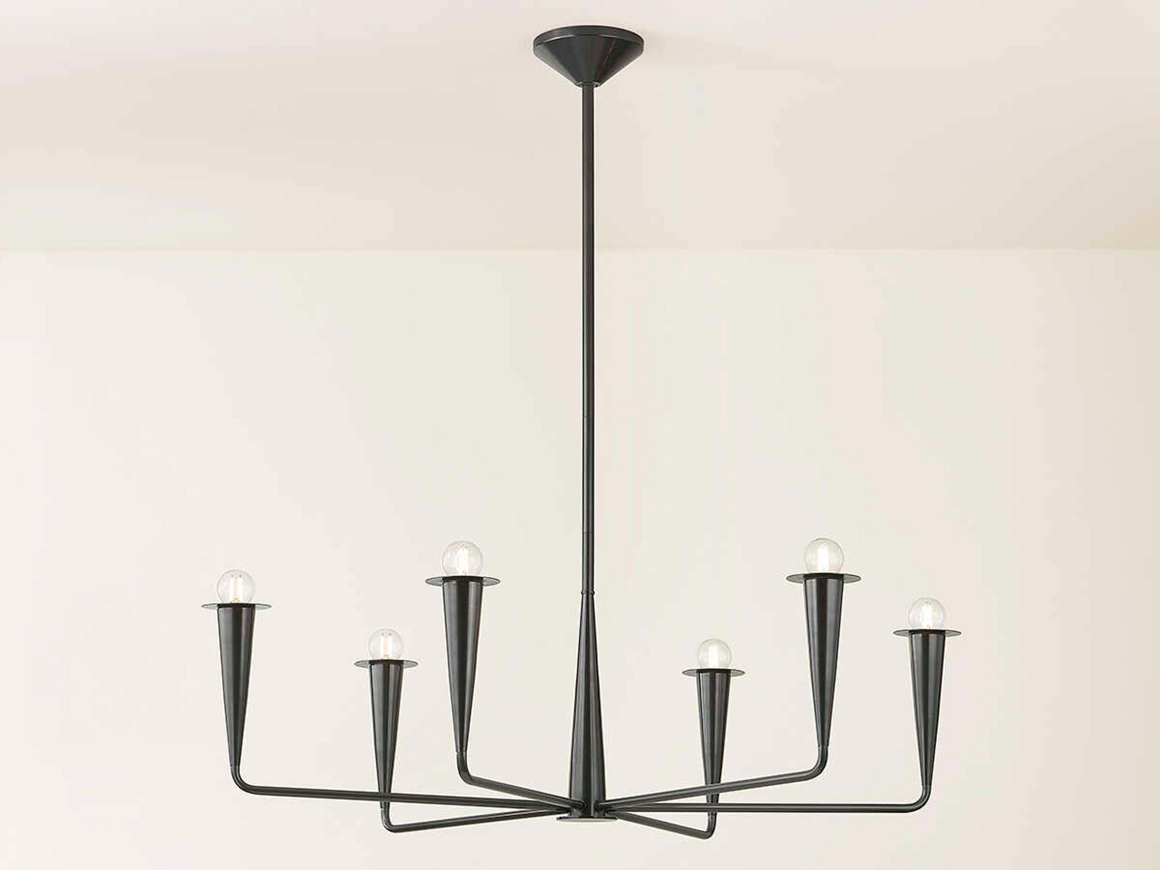 Mitzi Danna 6-Light Old Bronze Candelabra Chandelier