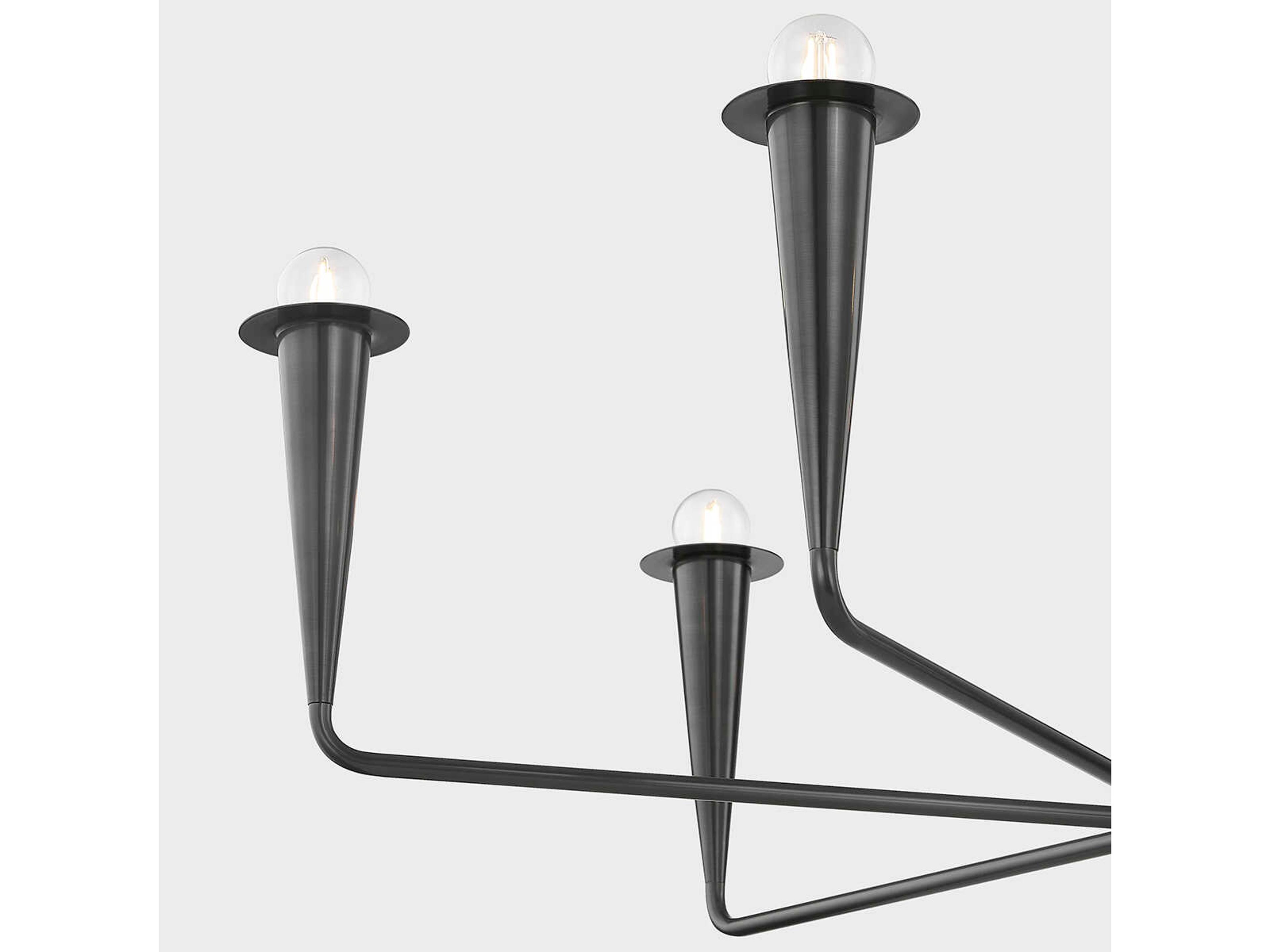 Mitzi Danna 6-Light Old Bronze Candelabra Chandelier